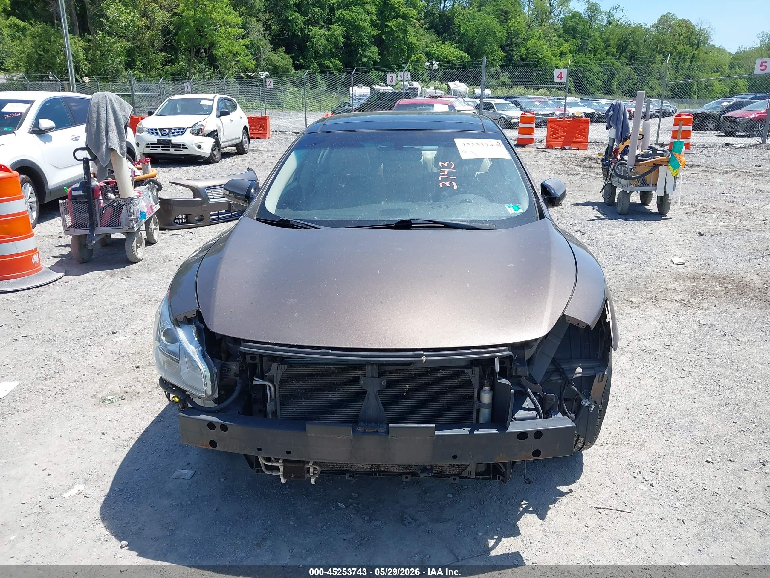 2012 Nissan Maxima 3.5 Sv Gray vin: 1N4AA5AP0CC820162