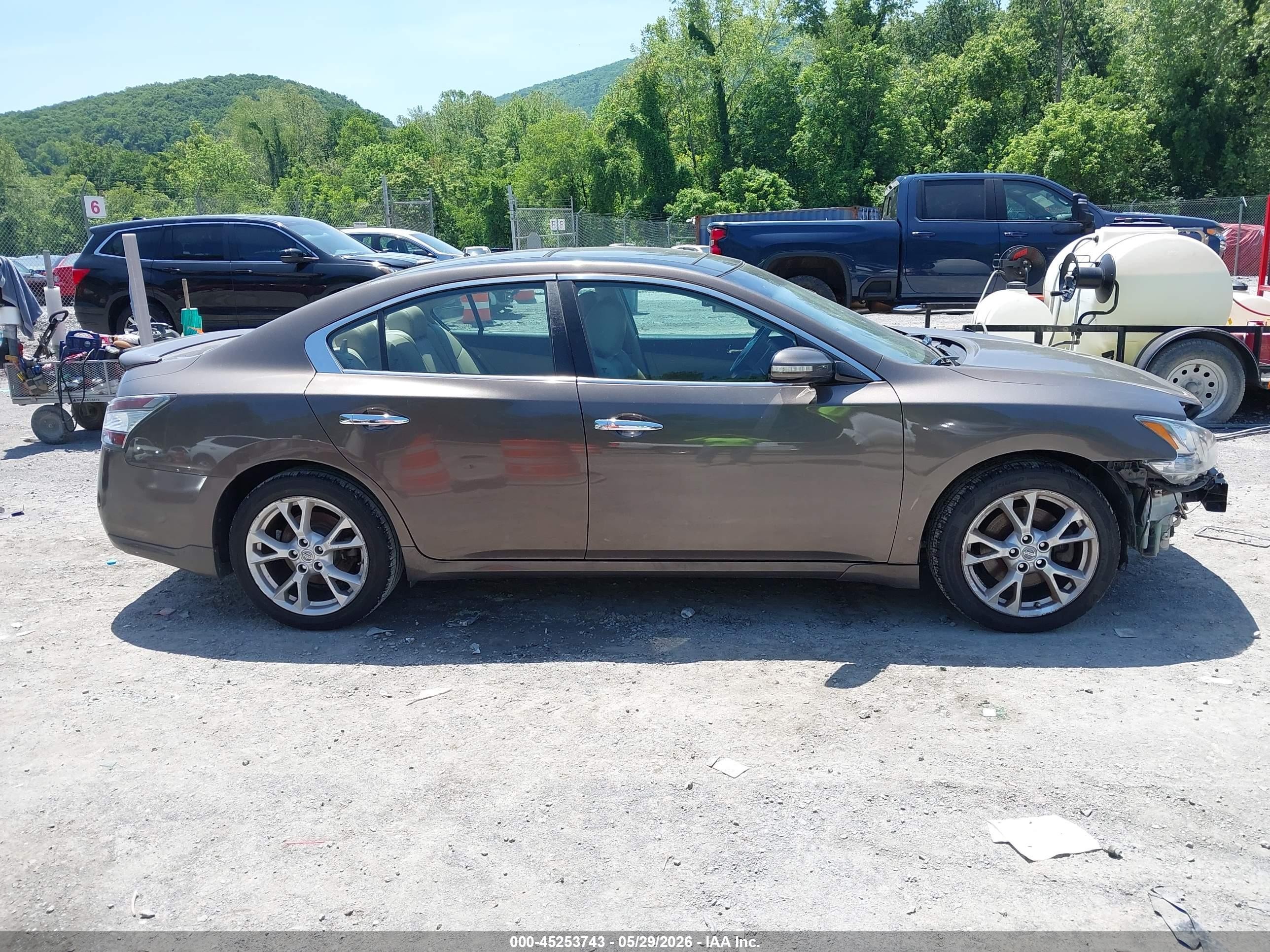 2012 Nissan Maxima 3.5 Sv Gray vin: 1N4AA5AP0CC820162