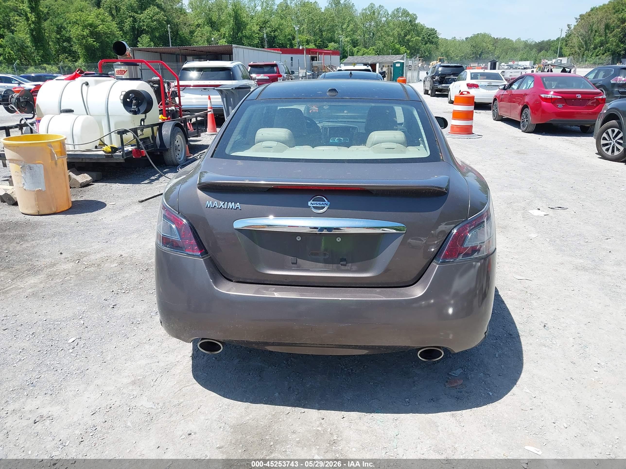 2012 Nissan Maxima 3.5 Sv Gray vin: 1N4AA5AP0CC820162