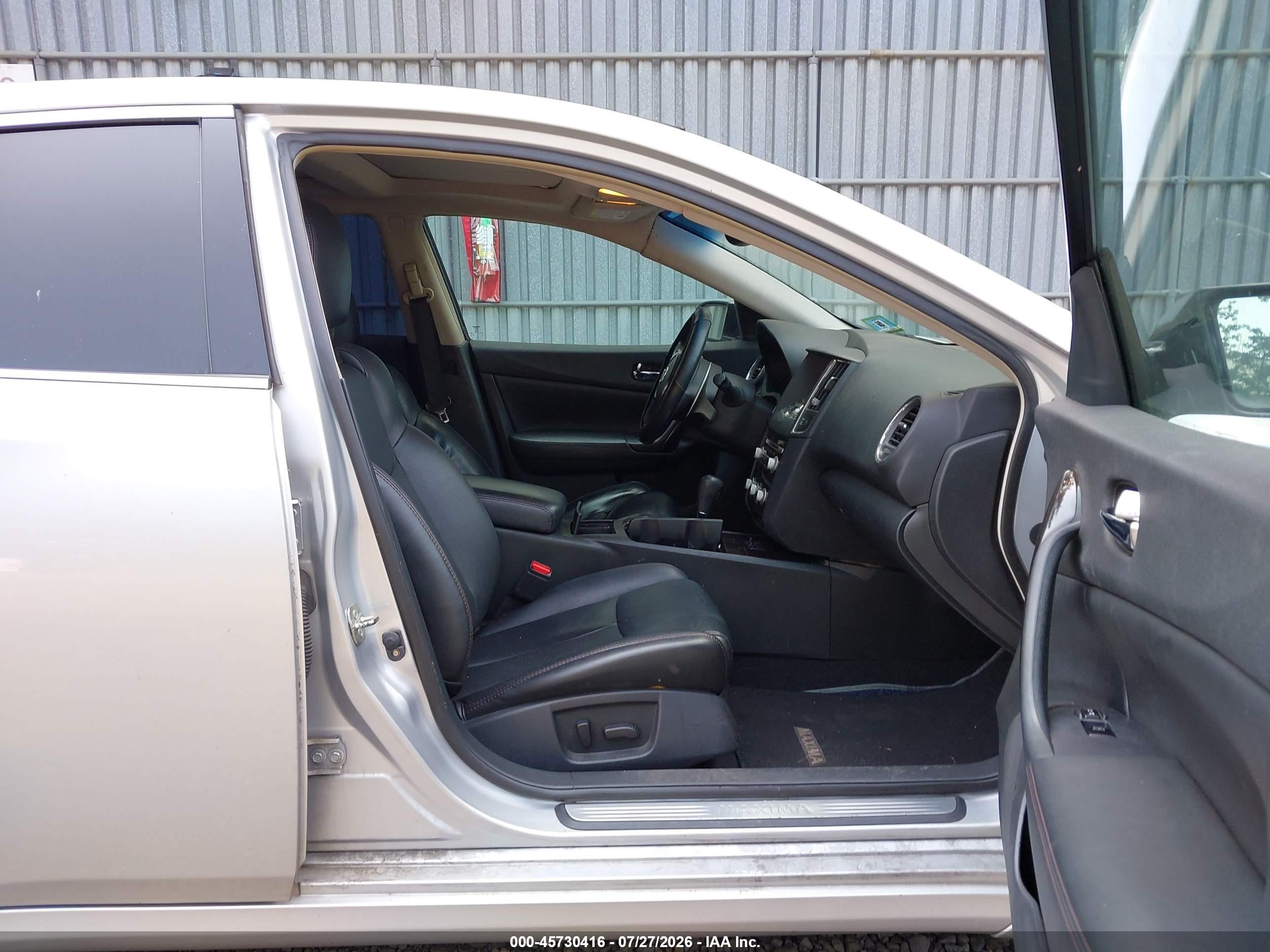 2012 Nissan Maxima 3.5 Sv Серебряный vin: 1N4AA5AP0CC822879