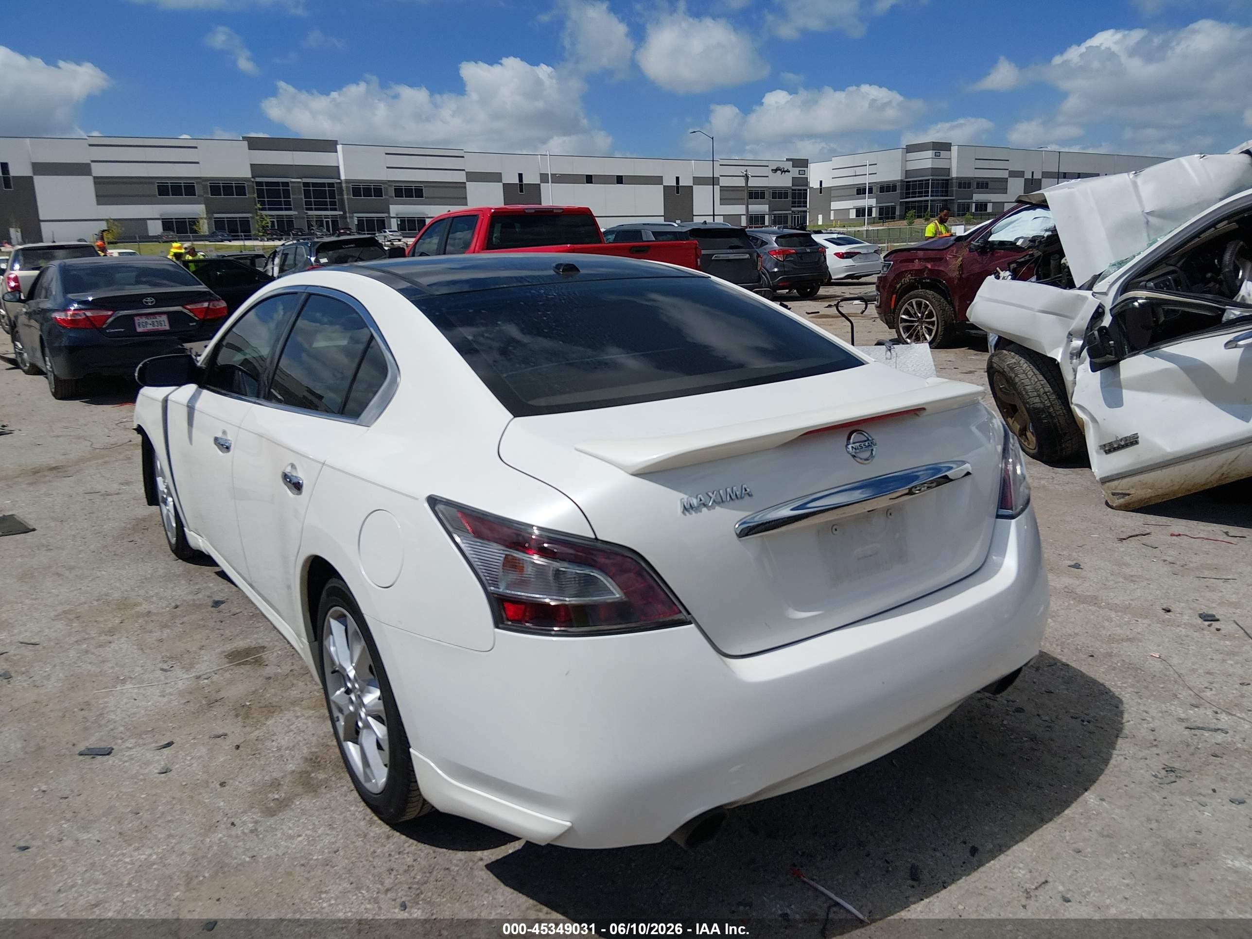 2012 Nissan Maxima 3.5 Sv White vin: 1N4AA5AP0CC823739