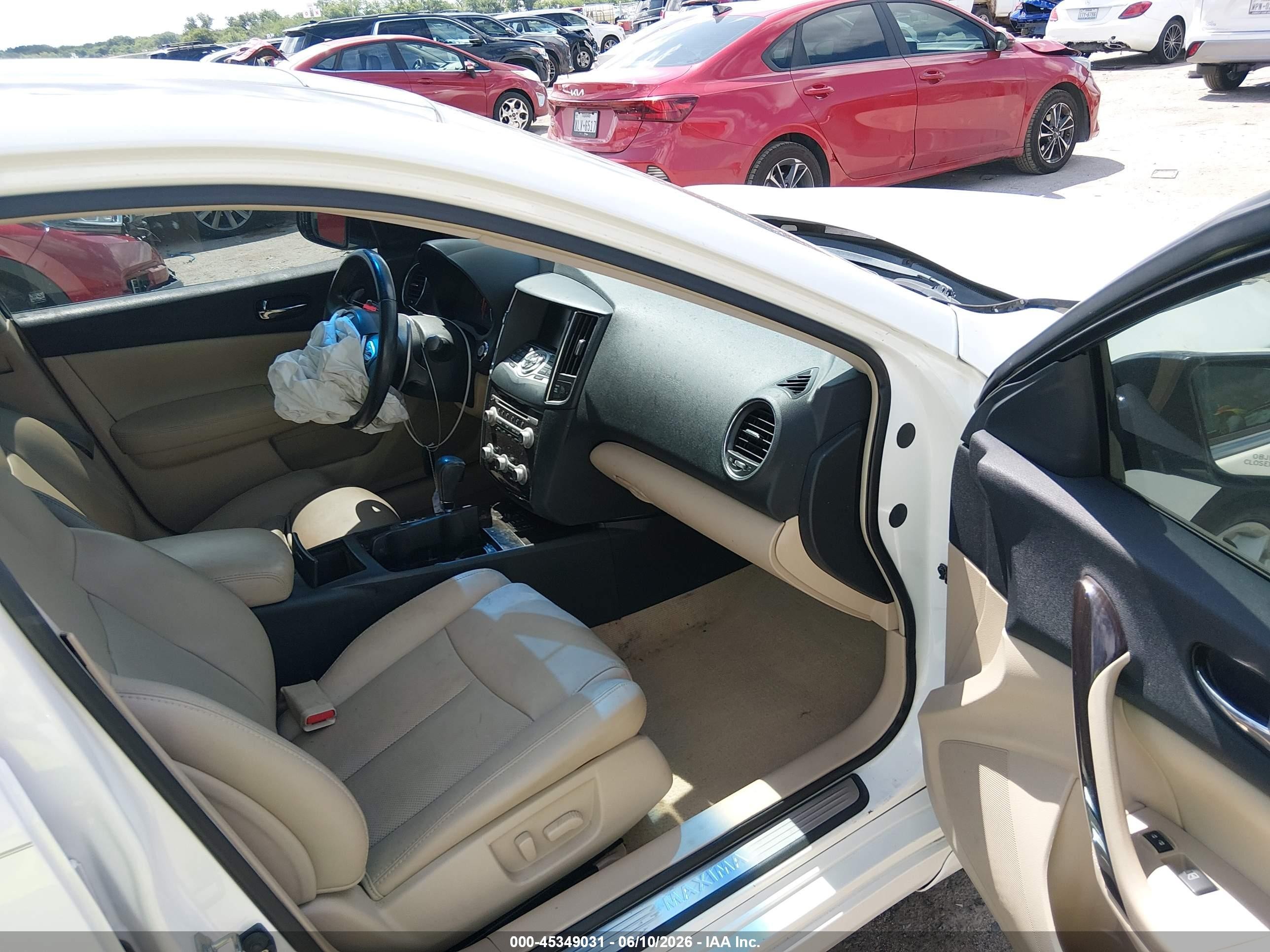 2012 Nissan Maxima 3.5 Sv White vin: 1N4AA5AP0CC823739