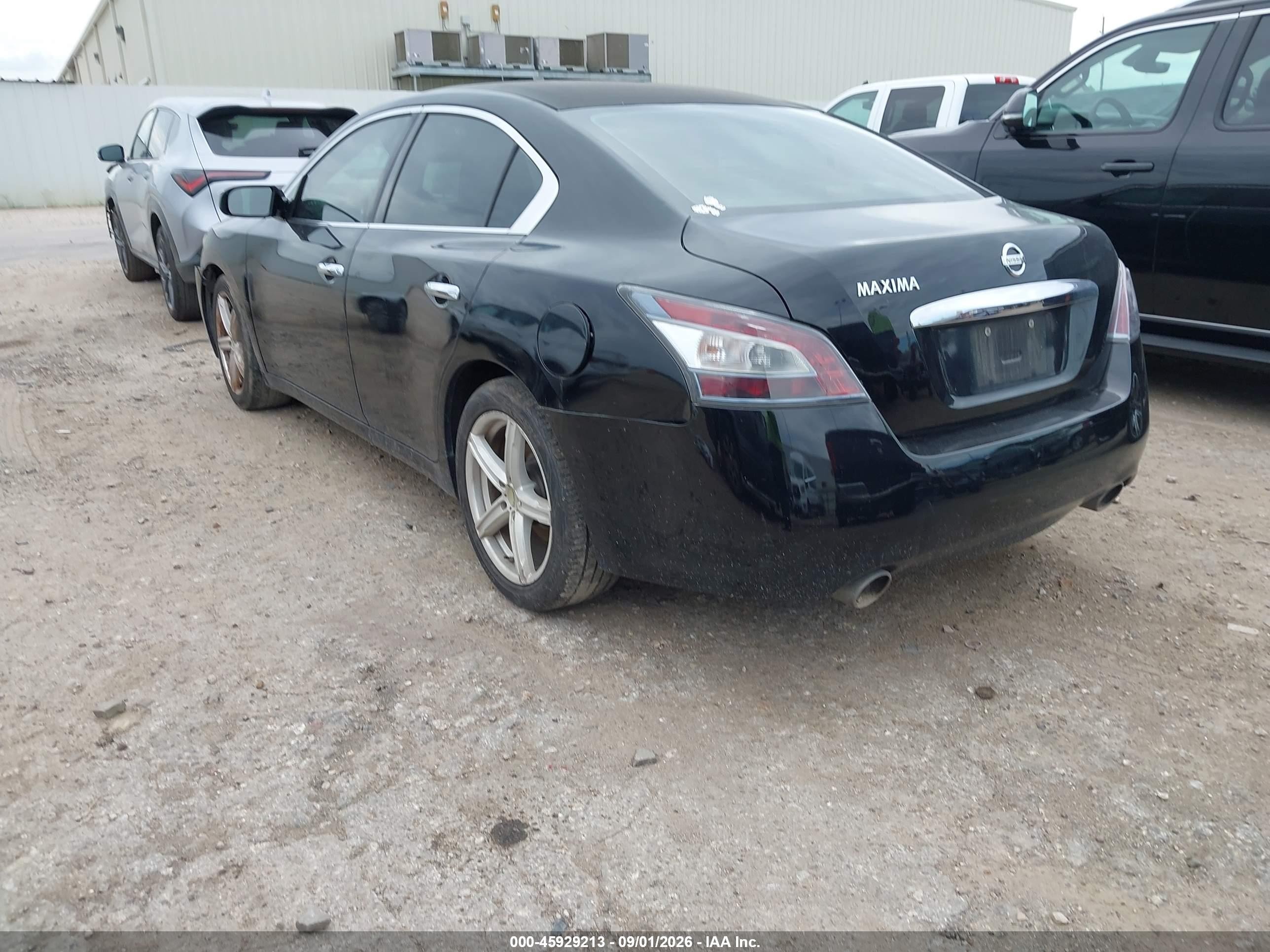 2012 Nissan Maxima 3.5 S Black vin: 1N4AA5AP0CC824115
