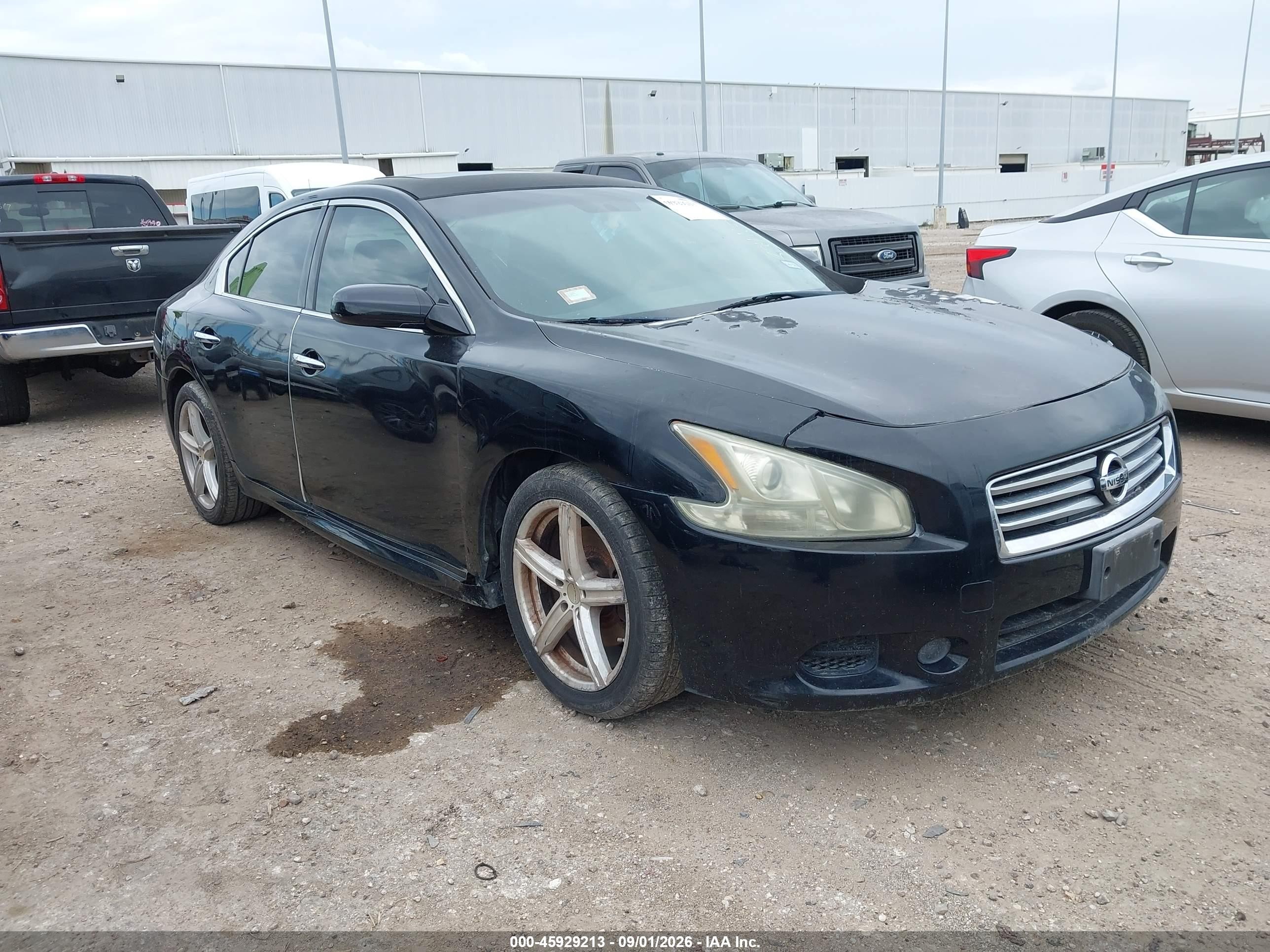 2012 Nissan Maxima 3.5 S Black vin: 1N4AA5AP0CC824115