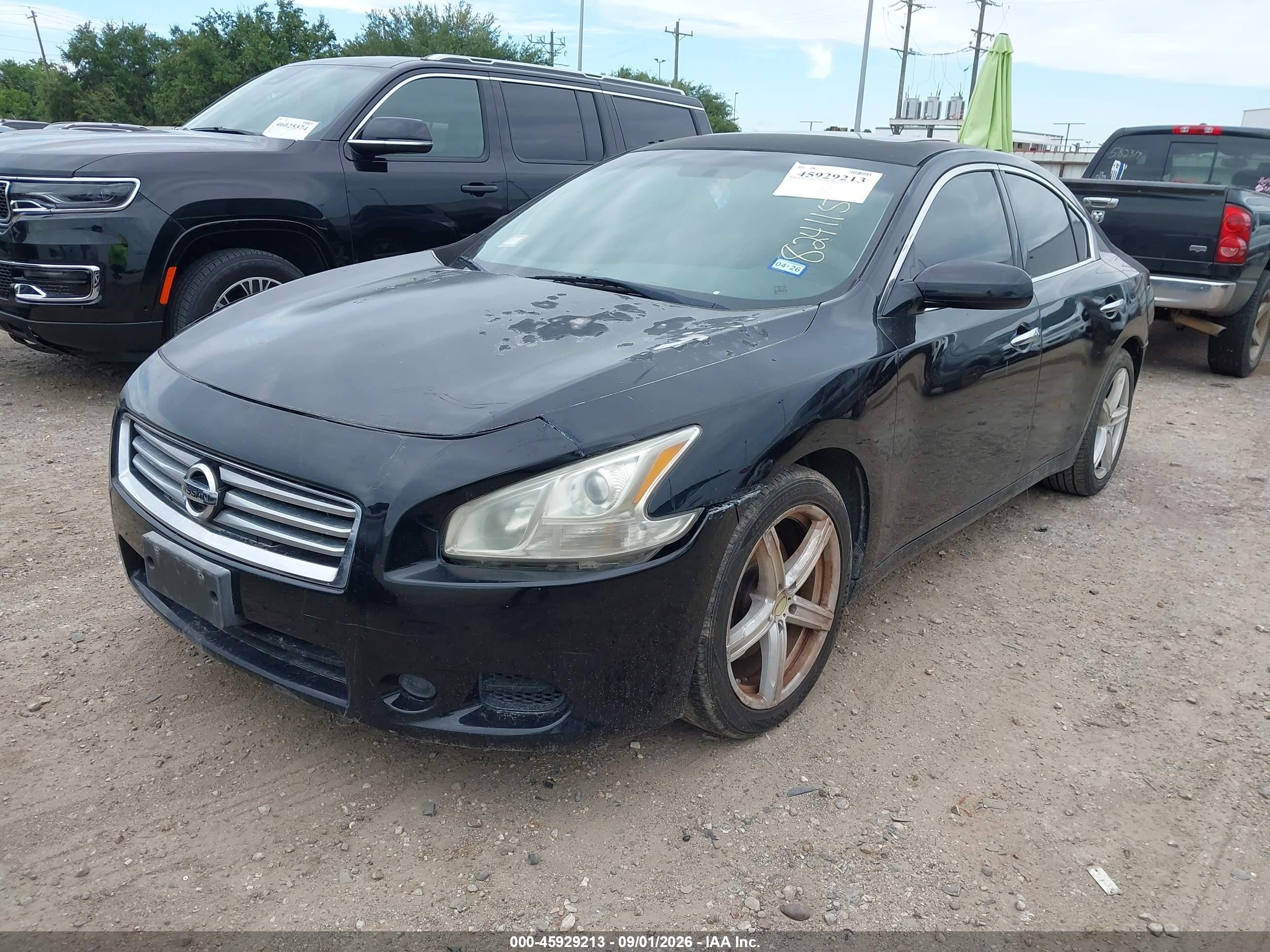 2012 Nissan Maxima 3.5 S Black vin: 1N4AA5AP0CC824115