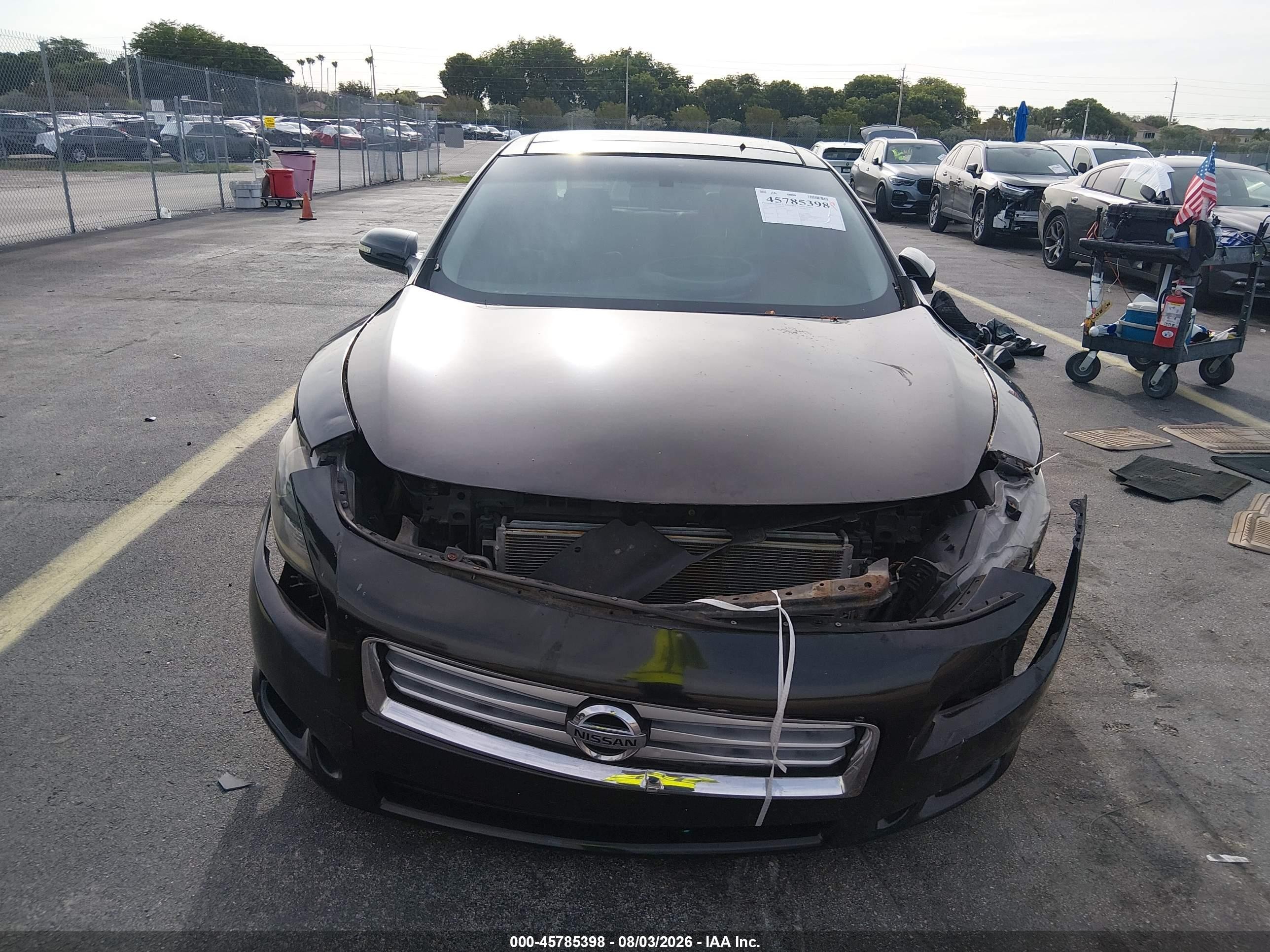 2012 Nissan Maxima 3.5 Sv Black vin: 1N4AA5AP0CC833204