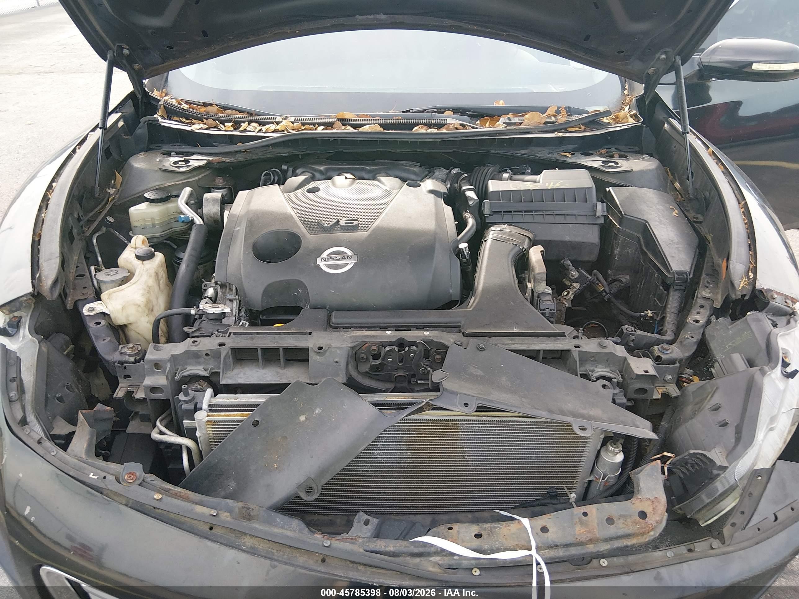 2012 Nissan Maxima 3.5 Sv Black vin: 1N4AA5AP0CC833204