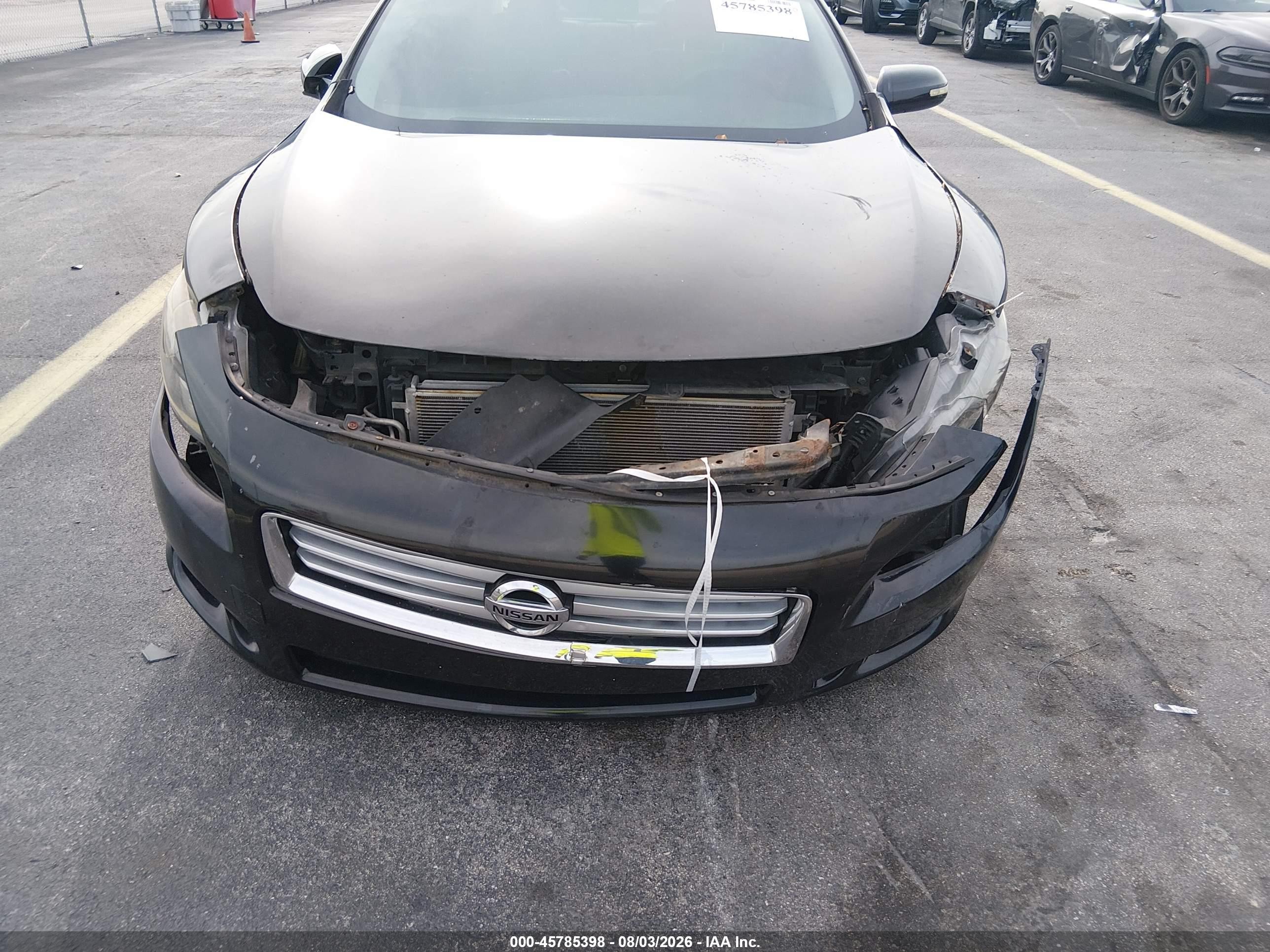 2012 Nissan Maxima 3.5 Sv Black vin: 1N4AA5AP0CC833204