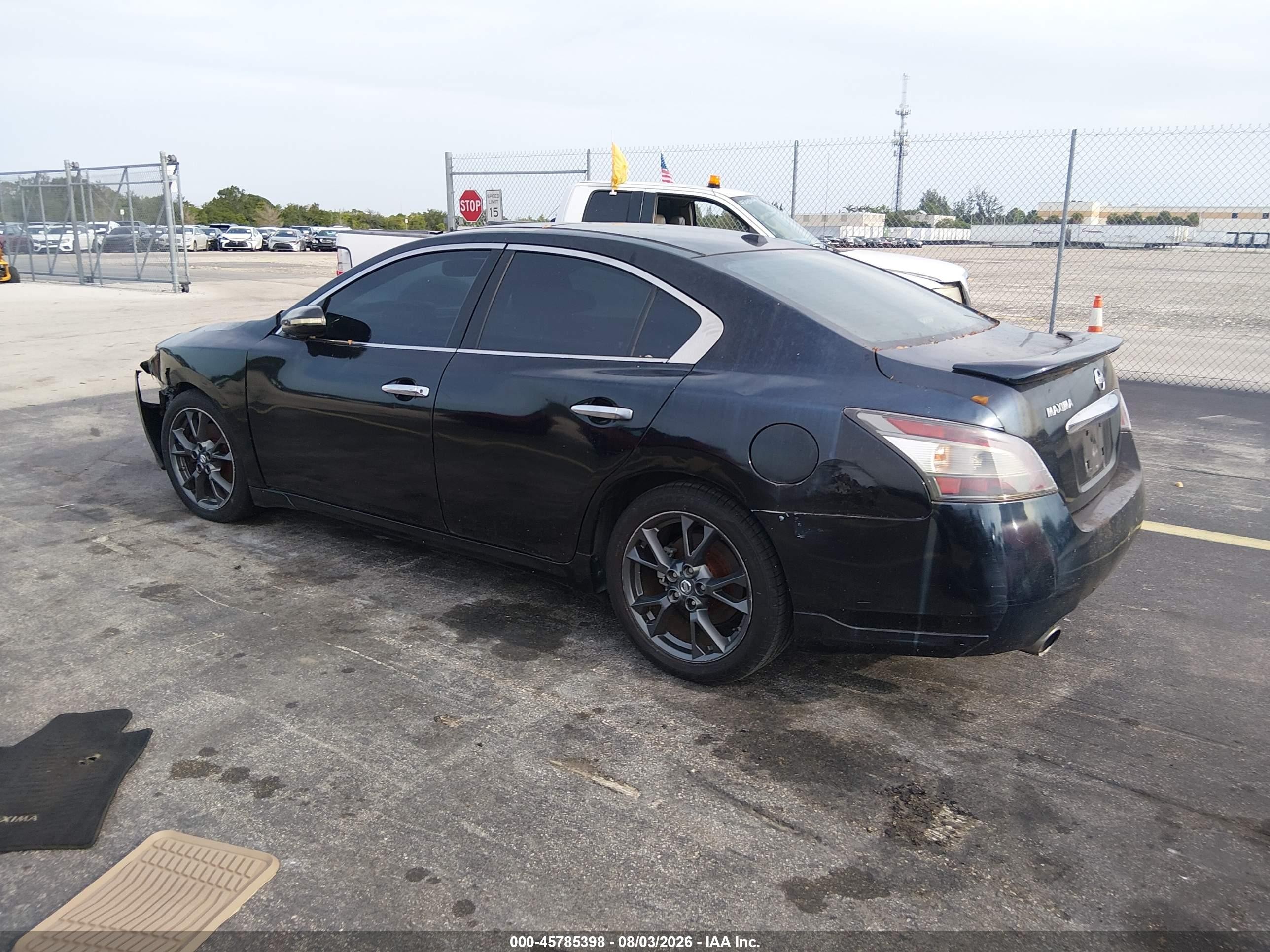 2012 Nissan Maxima 3.5 Sv Black vin: 1N4AA5AP0CC833204