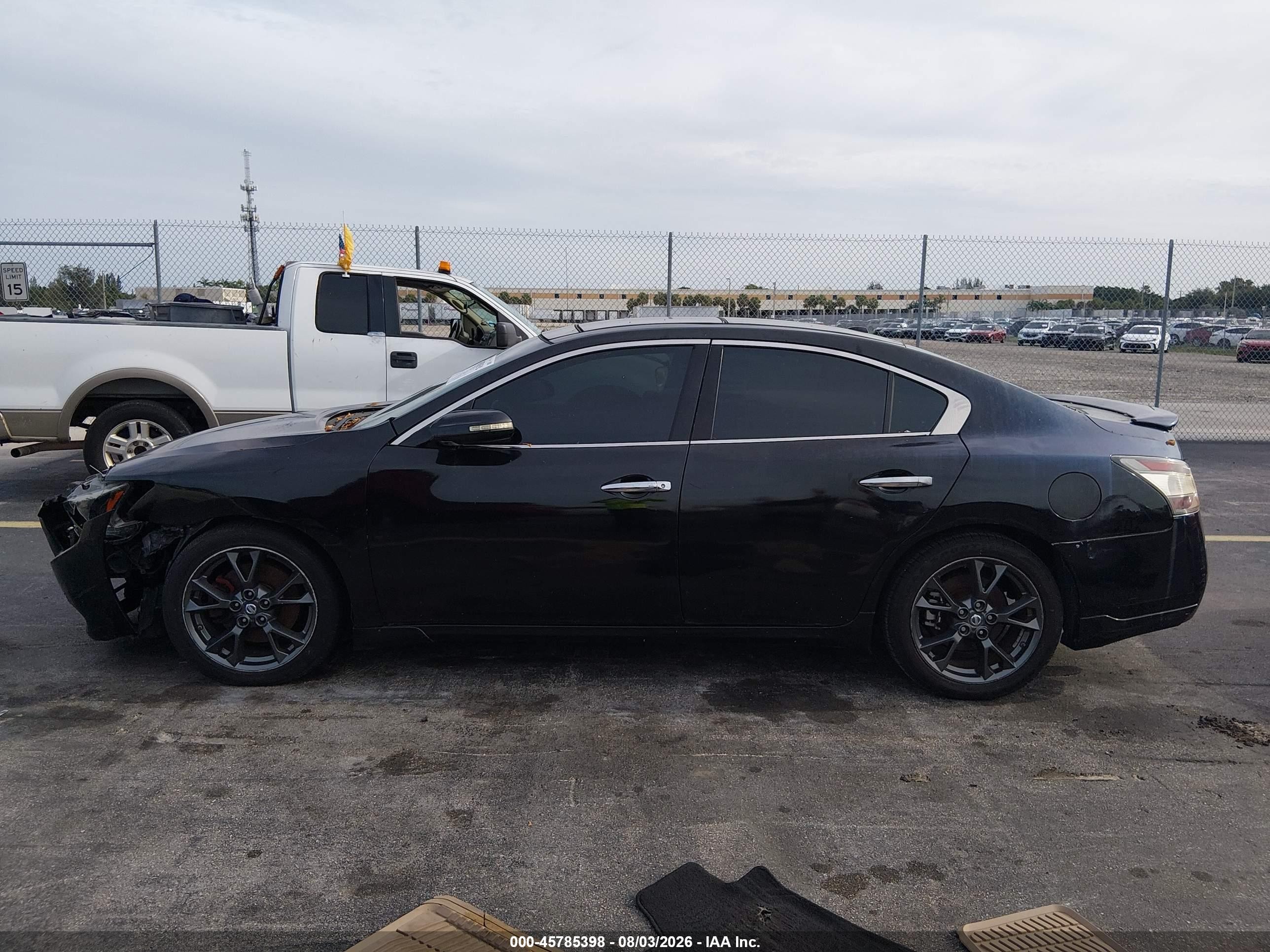 2012 Nissan Maxima 3.5 Sv Black vin: 1N4AA5AP0CC833204