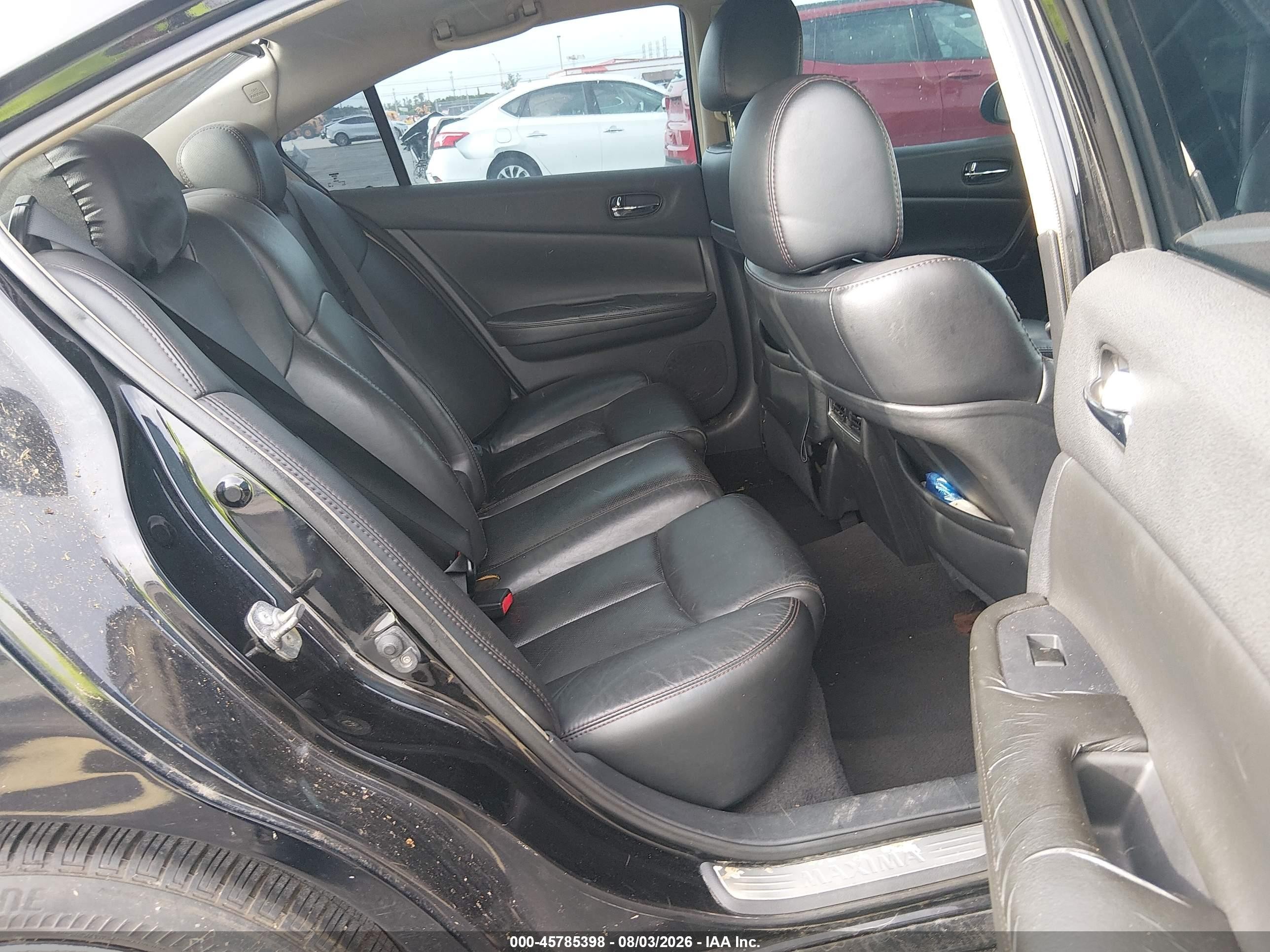 2012 Nissan Maxima 3.5 Sv Black vin: 1N4AA5AP0CC833204