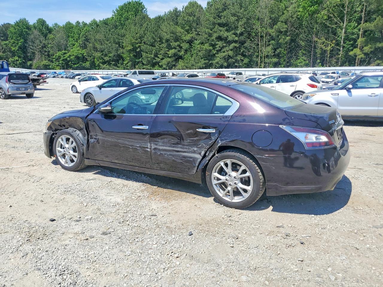 2012 Nissan Maxima 3.5 S Black vin: 1N4AA5AP0CC834286
