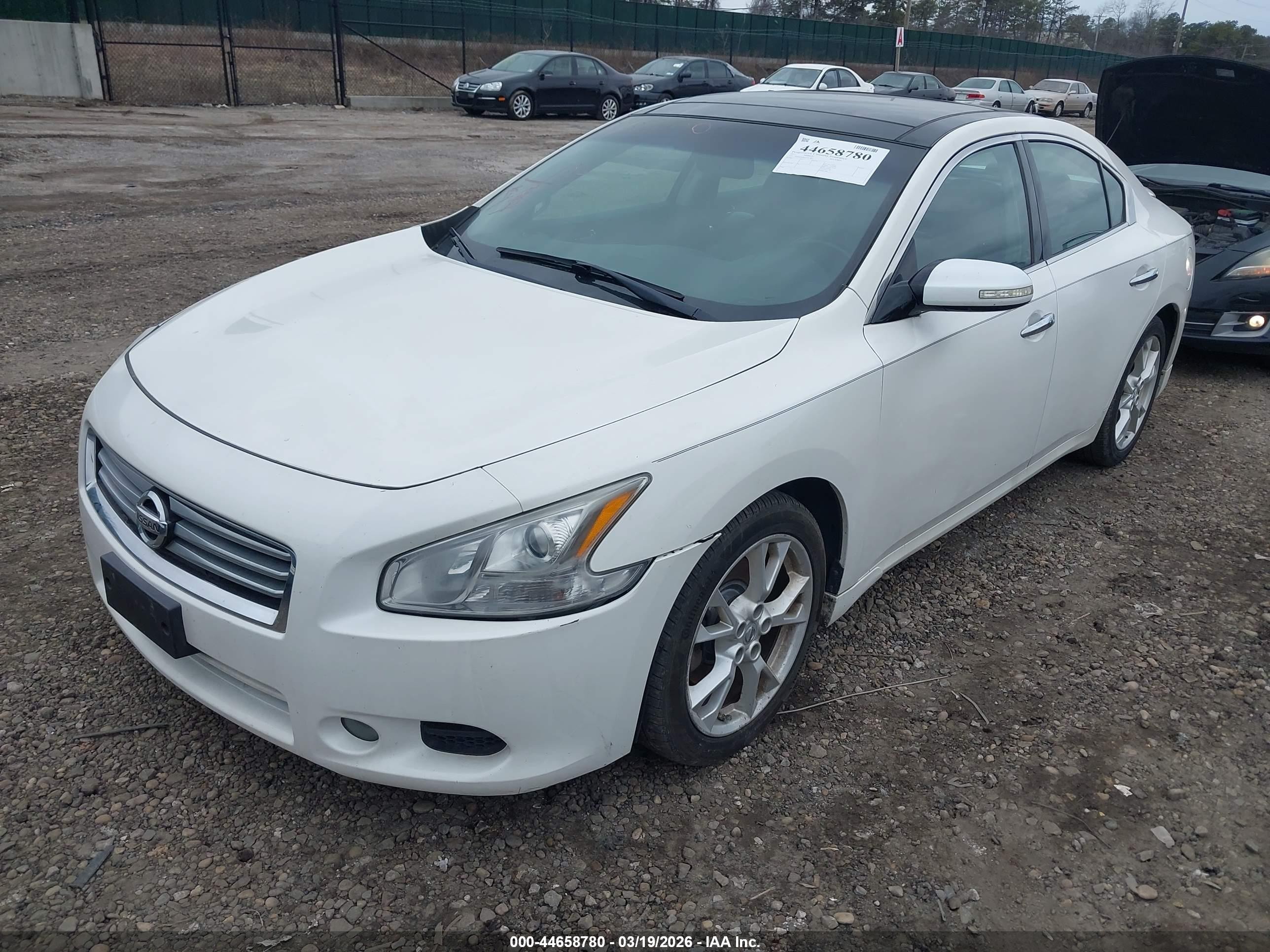 2012 Nissan Maxima 3.5 Sv White vin: 1N4AA5AP0CC837883