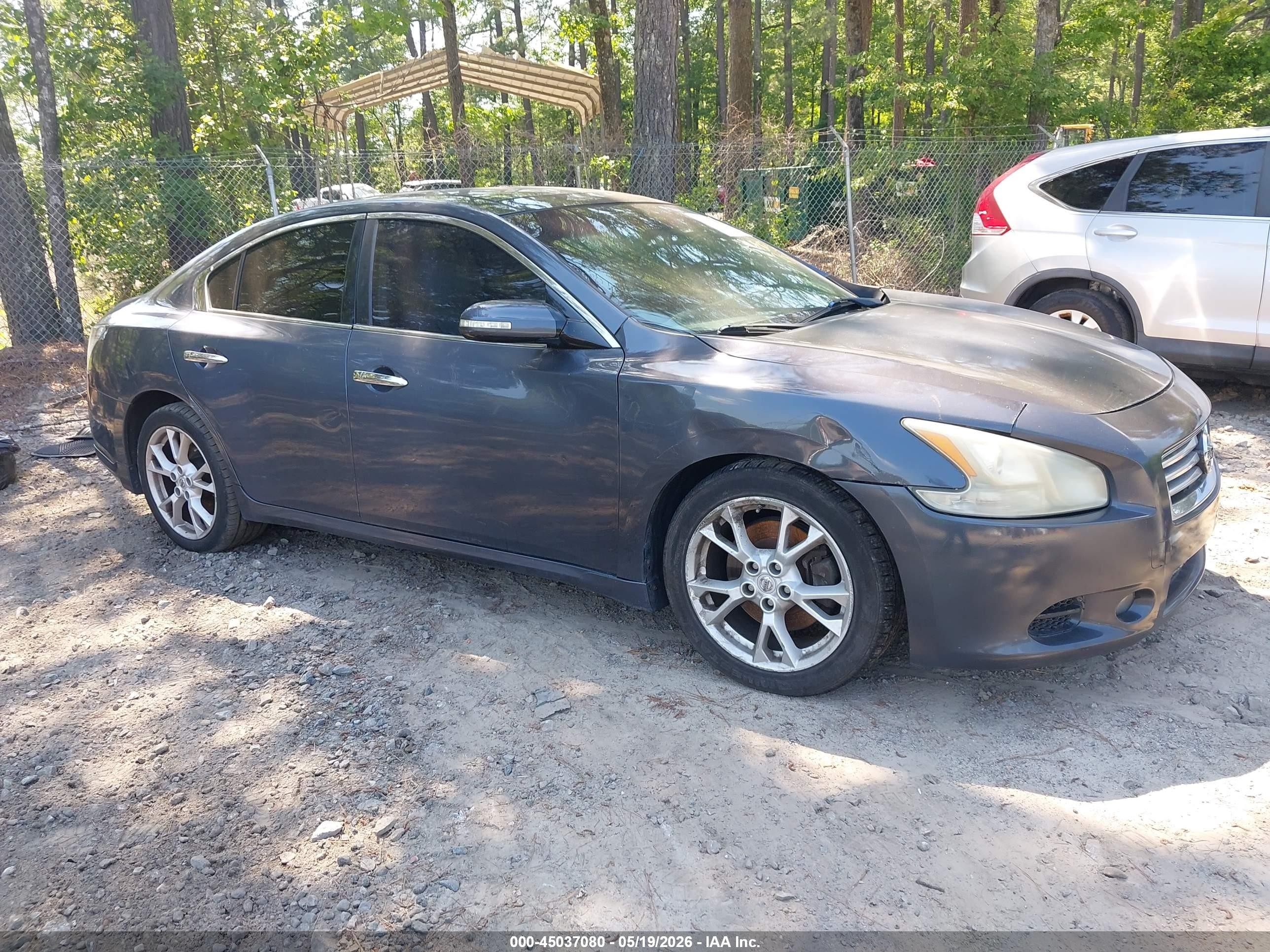 2012 Nissan Maxima 3.5 Sv Gray vin: 1N4AA5AP0CC840654