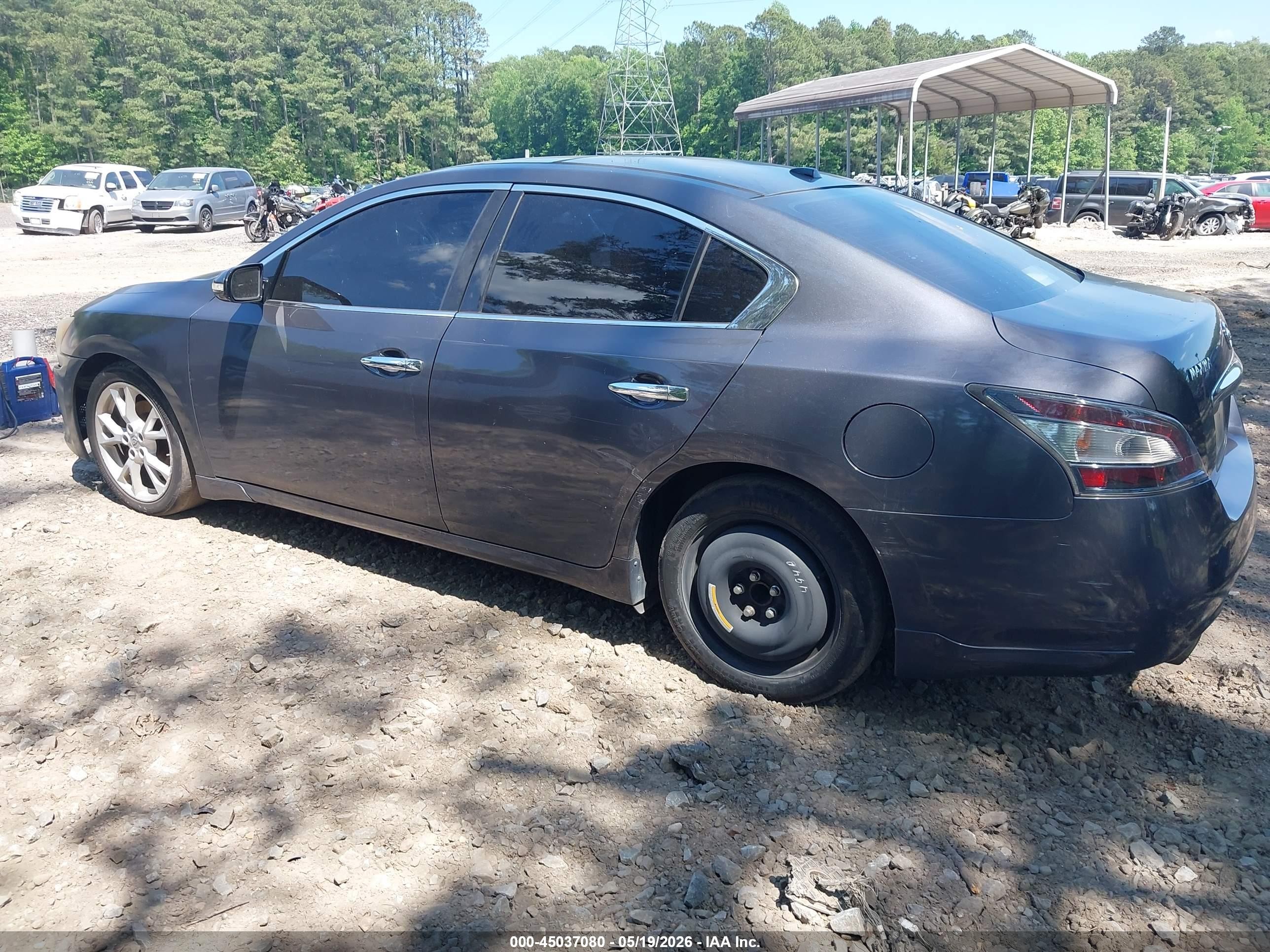 2012 Nissan Maxima 3.5 Sv Gray vin: 1N4AA5AP0CC840654