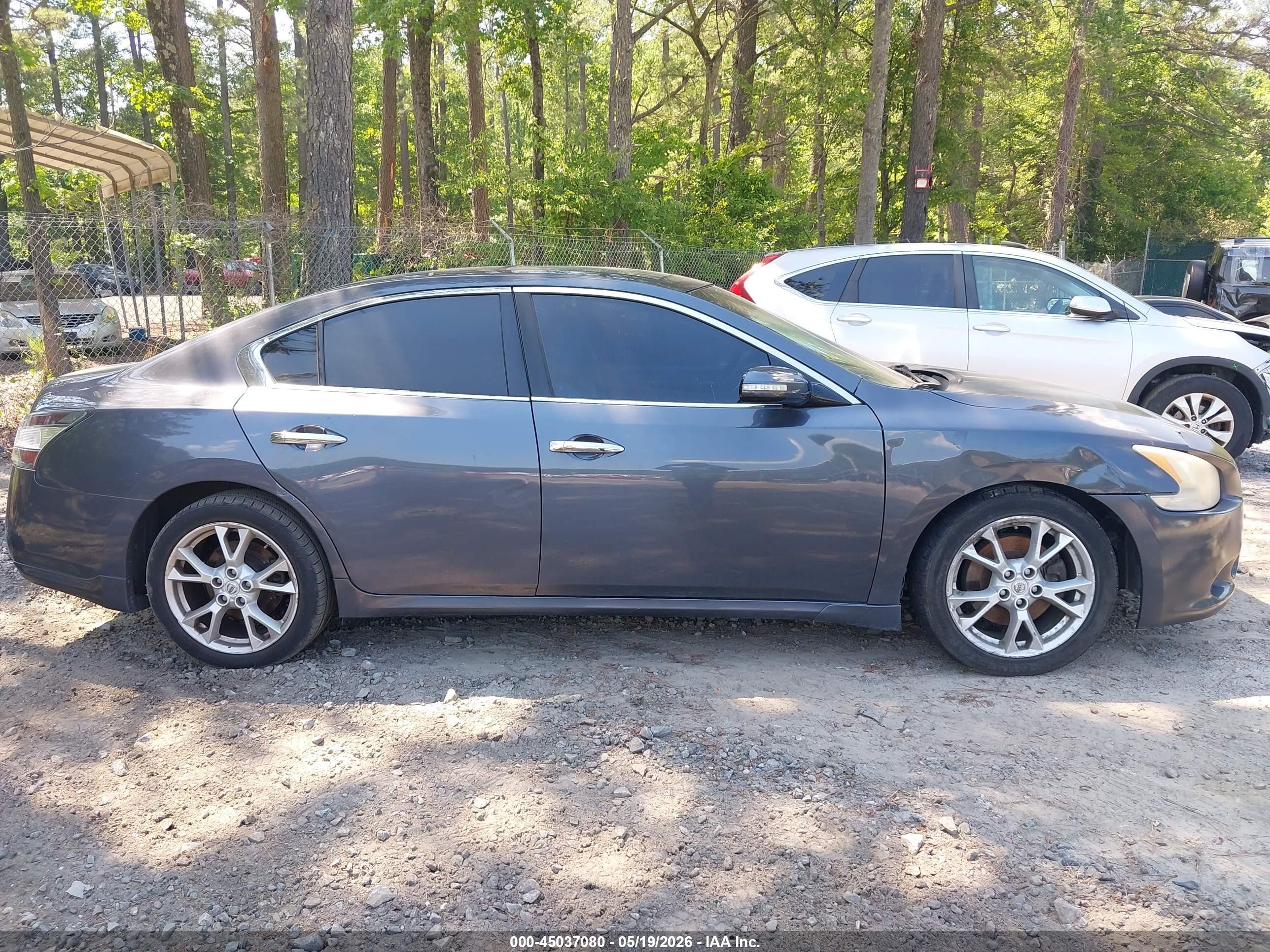 2012 Nissan Maxima 3.5 Sv Gray vin: 1N4AA5AP0CC840654