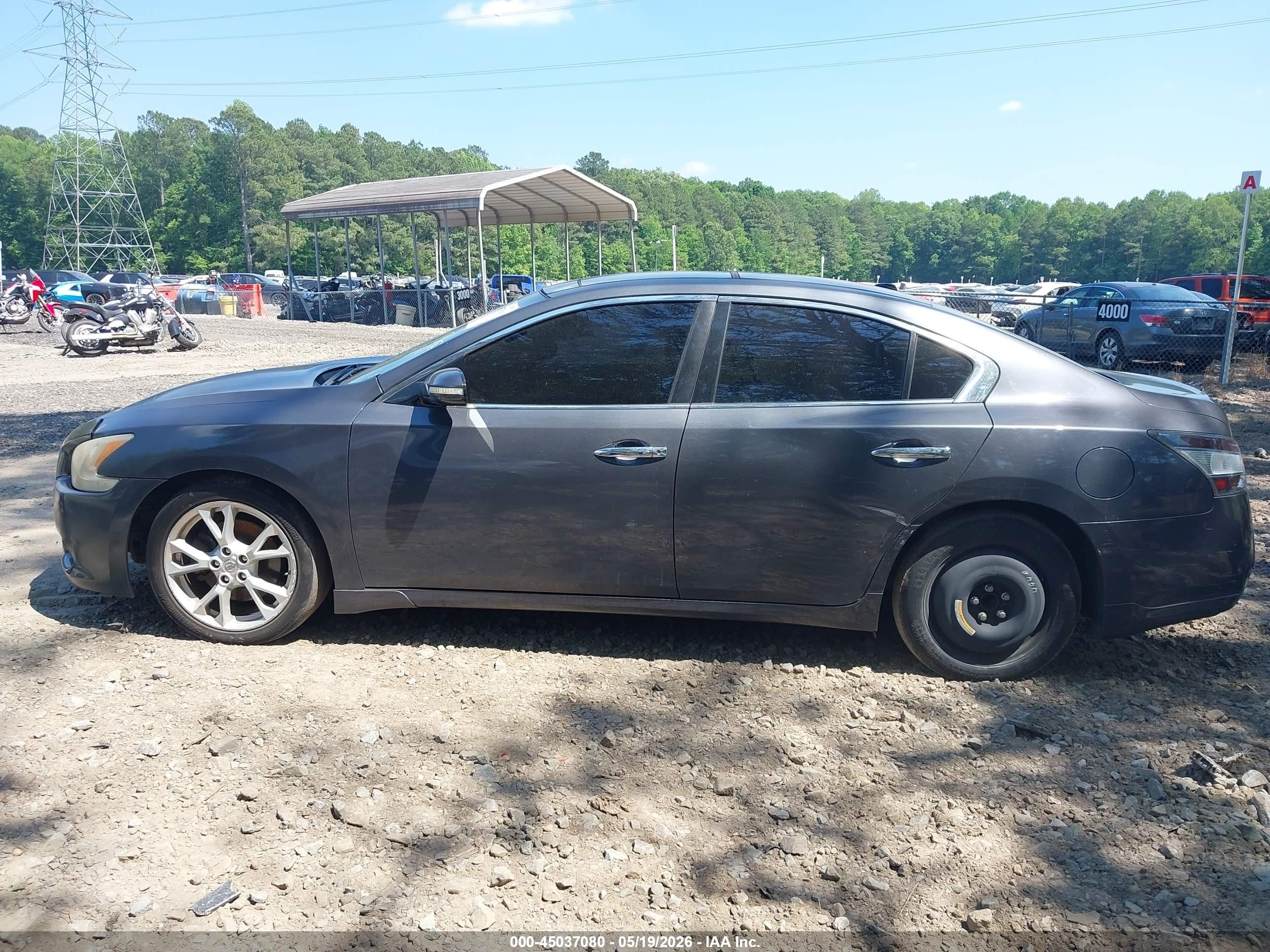 2012 Nissan Maxima 3.5 Sv Gray vin: 1N4AA5AP0CC840654