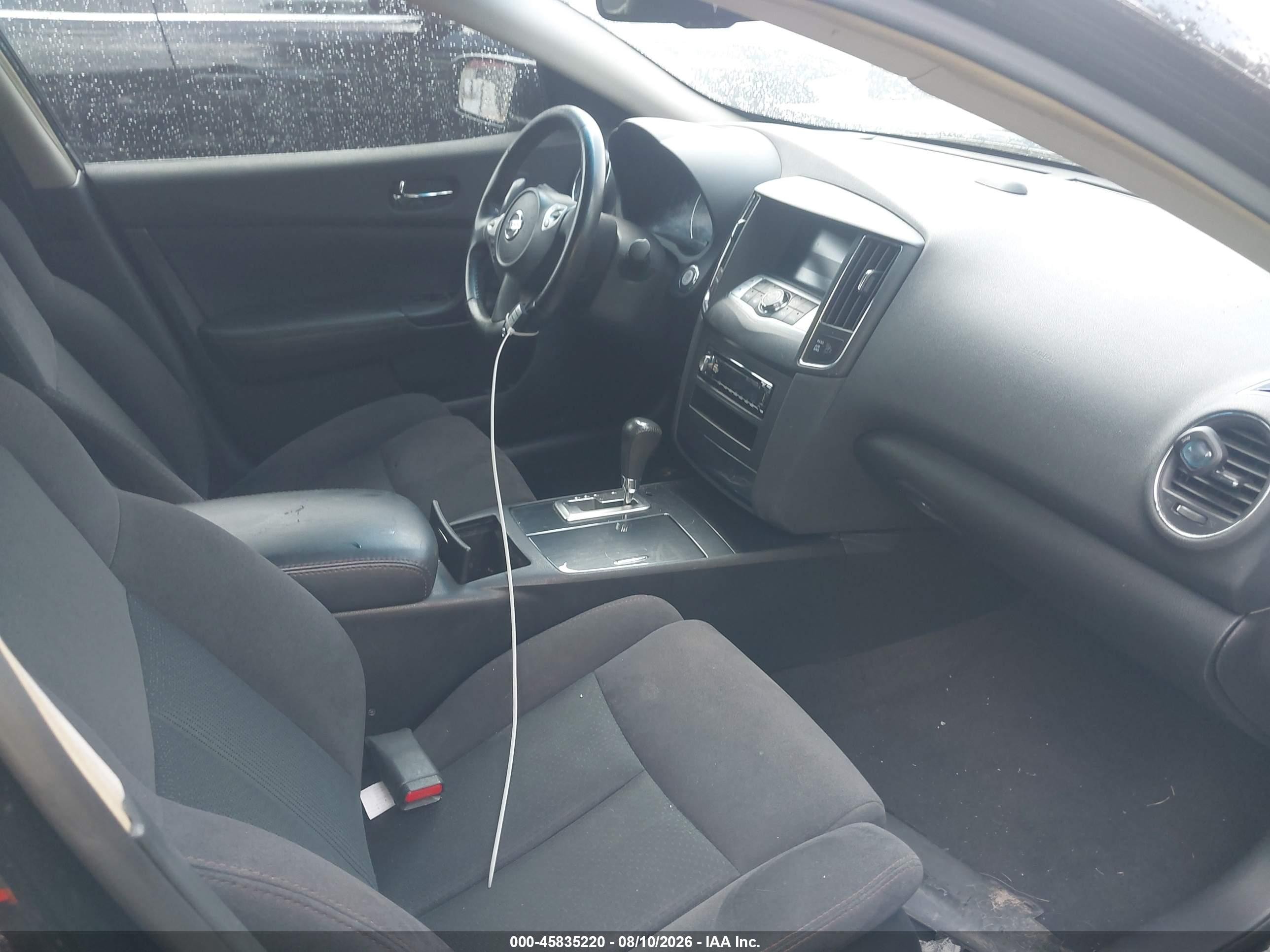 2012 Nissan Maxima 3.5 S Black vin: 1N4AA5AP0CC843537