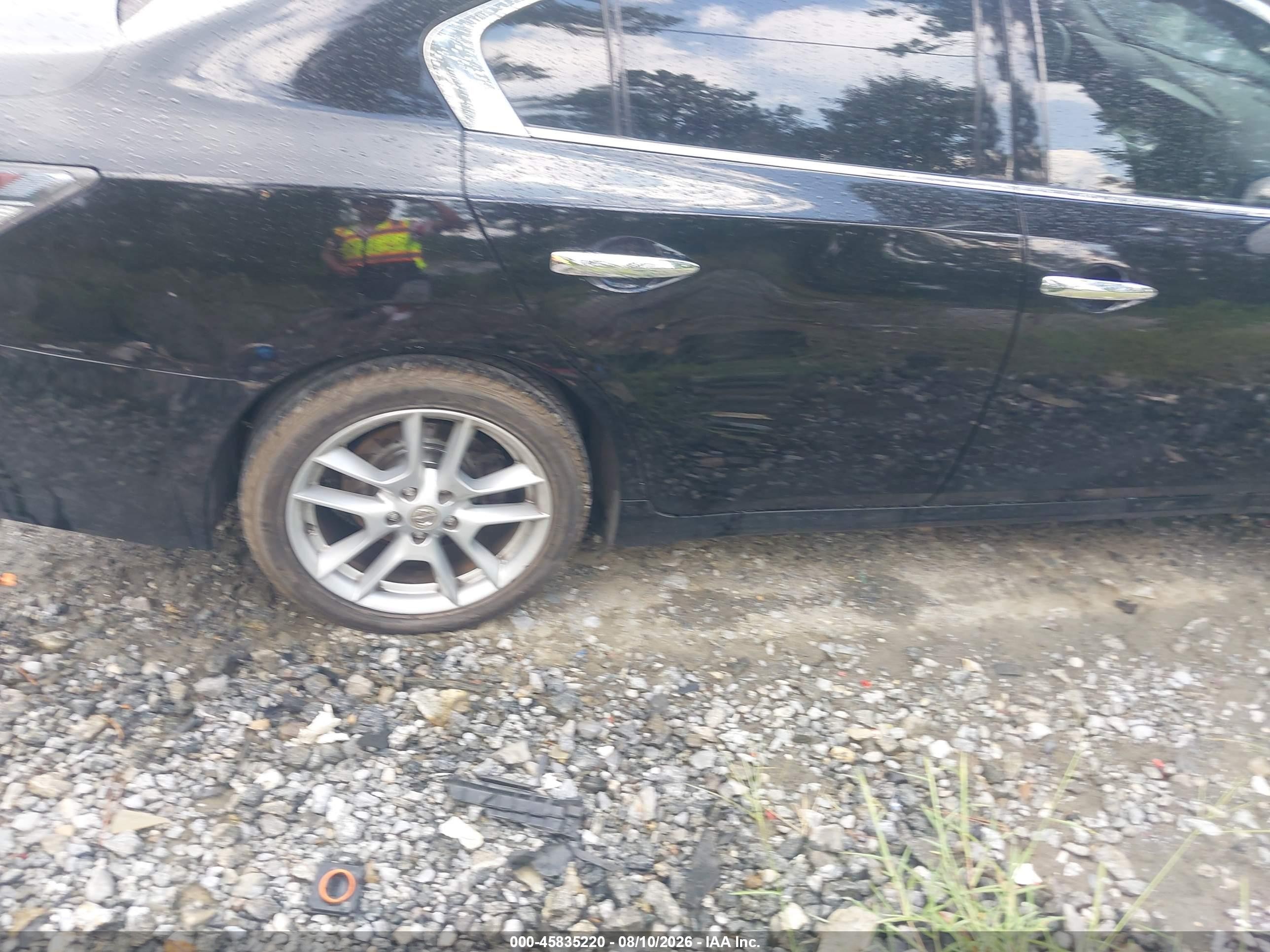 2012 Nissan Maxima 3.5 S Black vin: 1N4AA5AP0CC843537