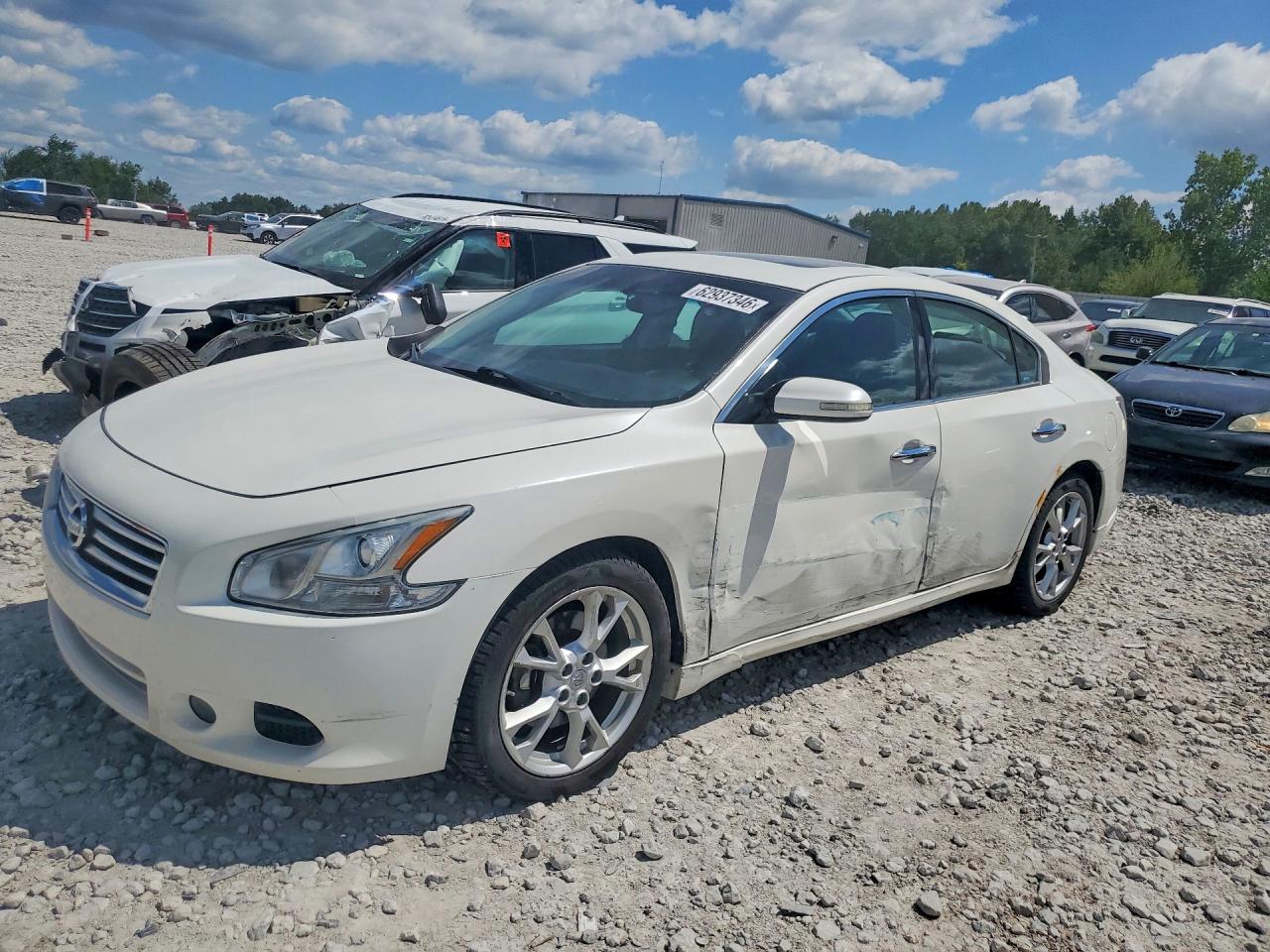 2012 Nissan Maxima 3.5 S White vin: 1N4AA5AP0CC844218