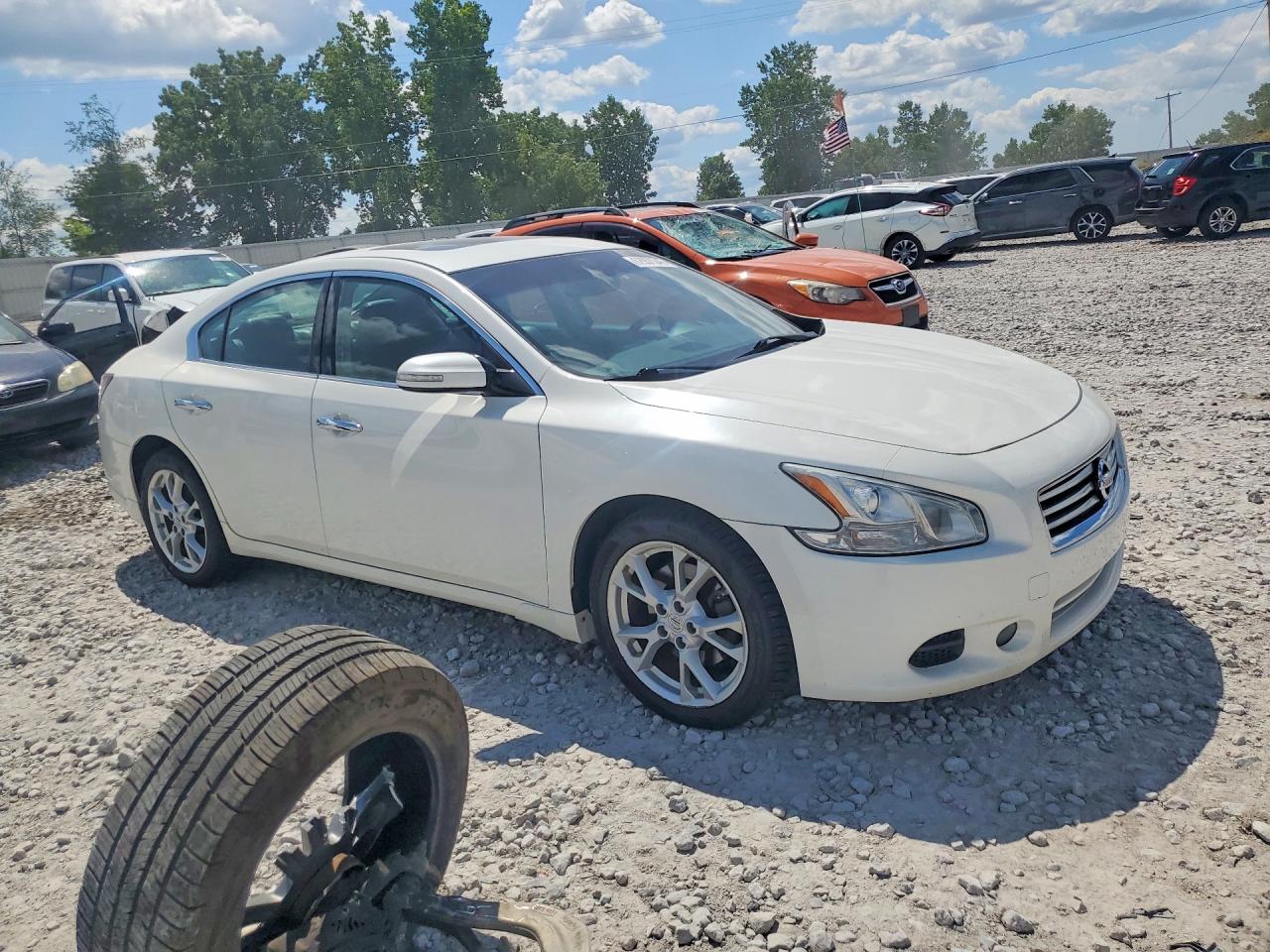 2012 Nissan Maxima 3.5 S White vin: 1N4AA5AP0CC844218