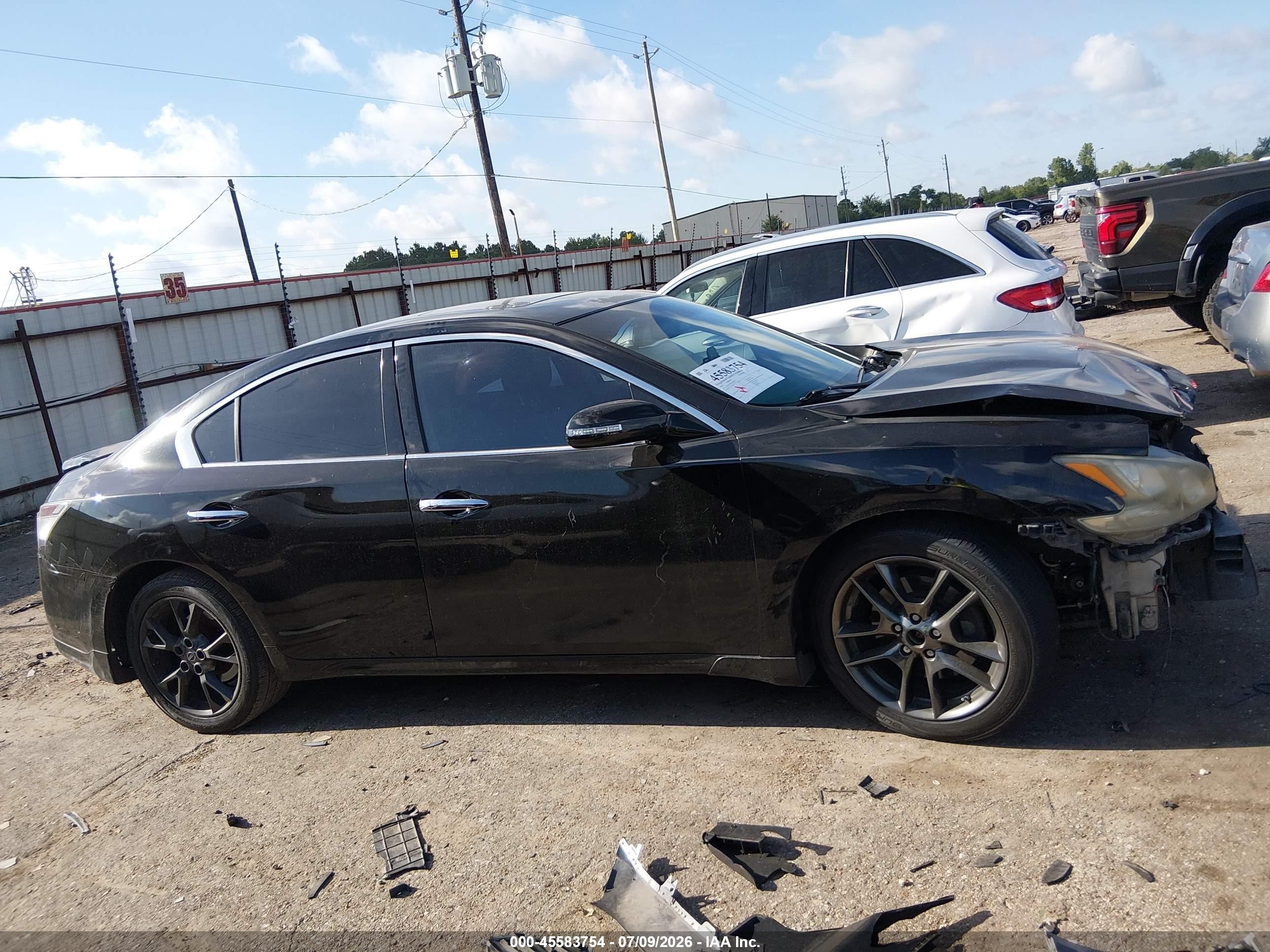 2012 Nissan Maxima 3.5 S Black vin: 1N4AA5AP0CC849645