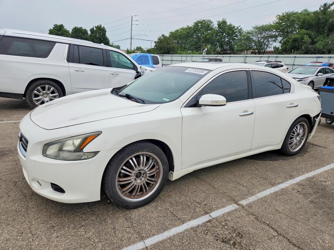 2012 Nissan Maxima 3.5 S White vin: 1N4AA5AP0CC850021