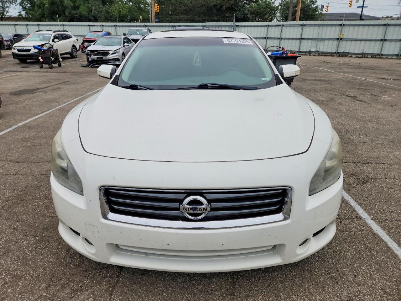 2012 Nissan Maxima 3.5 S White vin: 1N4AA5AP0CC850021