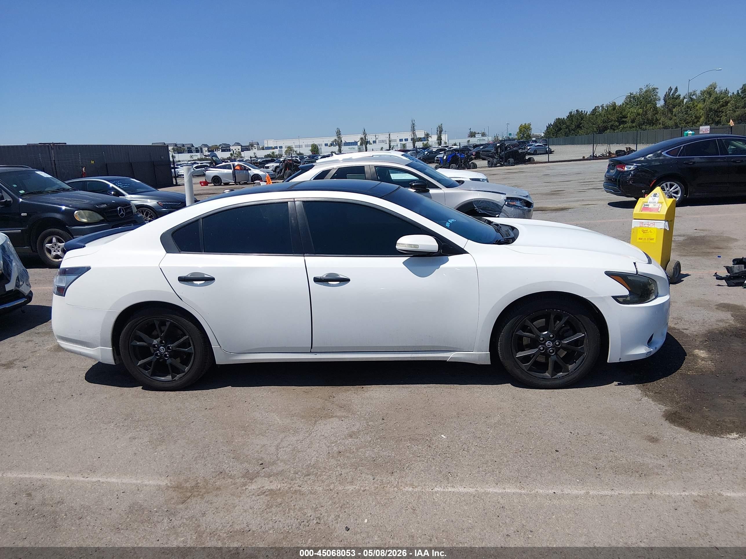 2012 Nissan Maxima 3.5 Sv White vin: 1N4AA5AP0CC850553