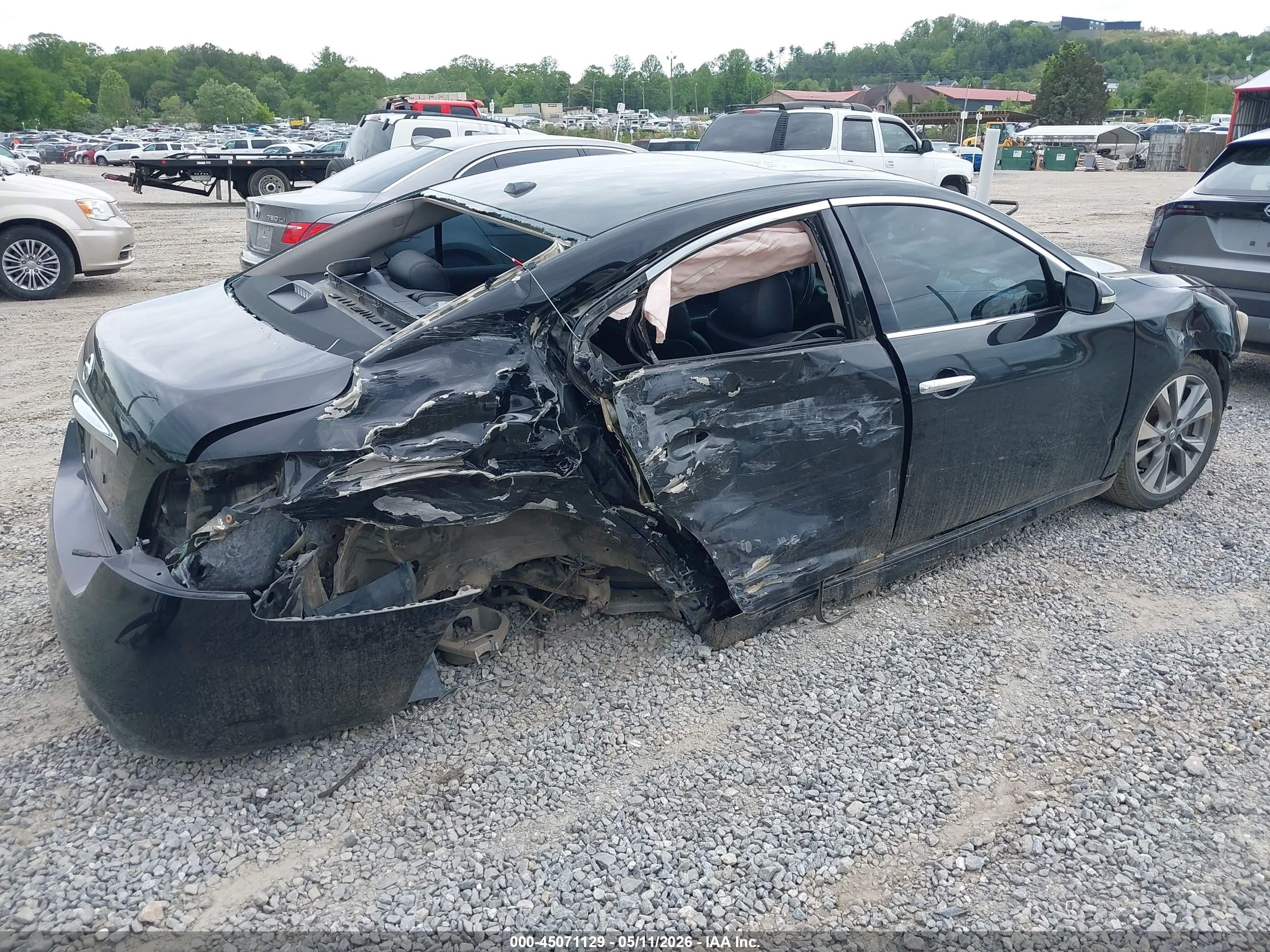 2012 Nissan Maxima 3.5 Sv Black vin: 1N4AA5AP0CC861231