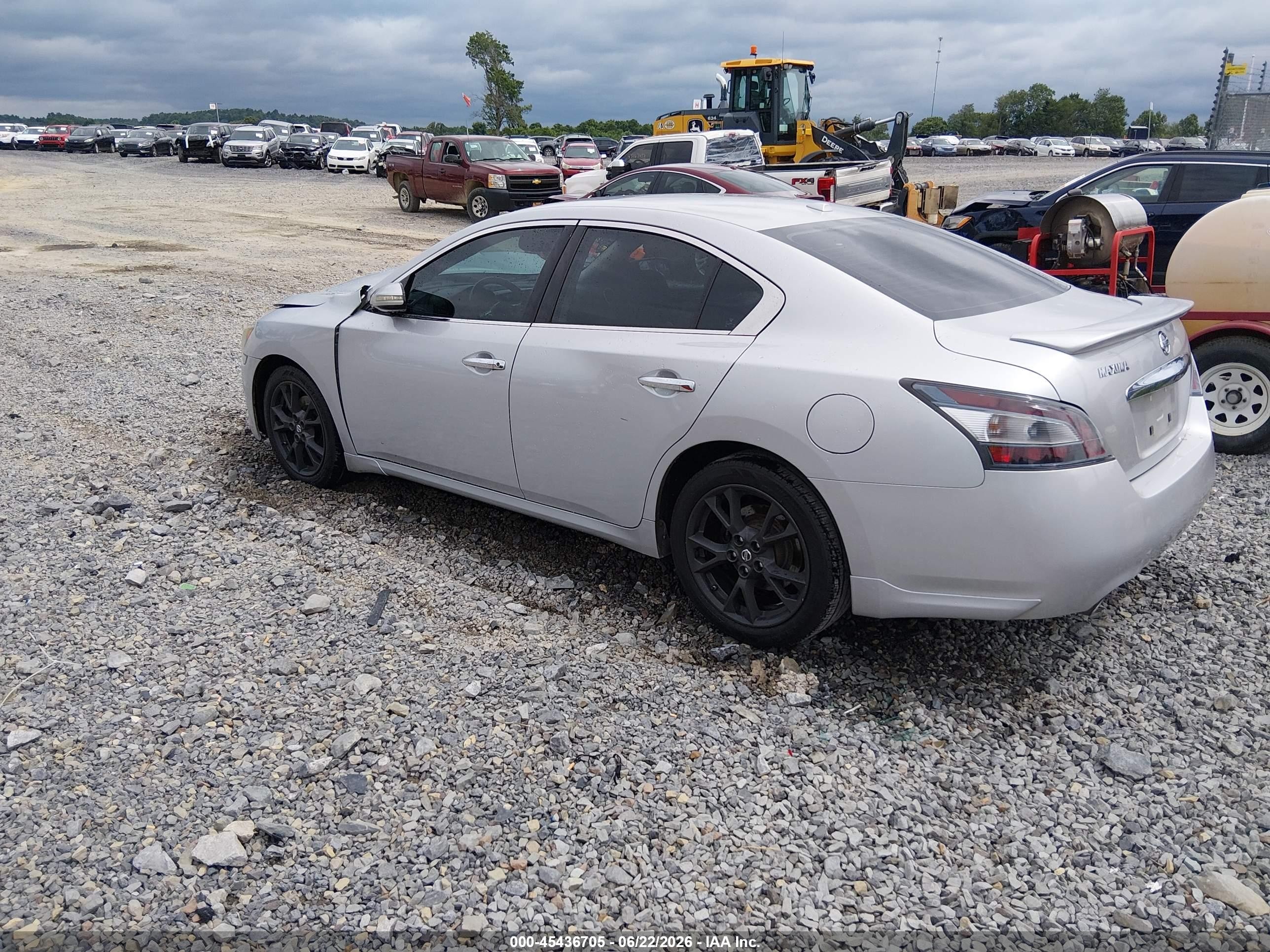 2012 Nissan Maxima 3.5 Sv Silver vin: 1N4AA5AP0CC865635