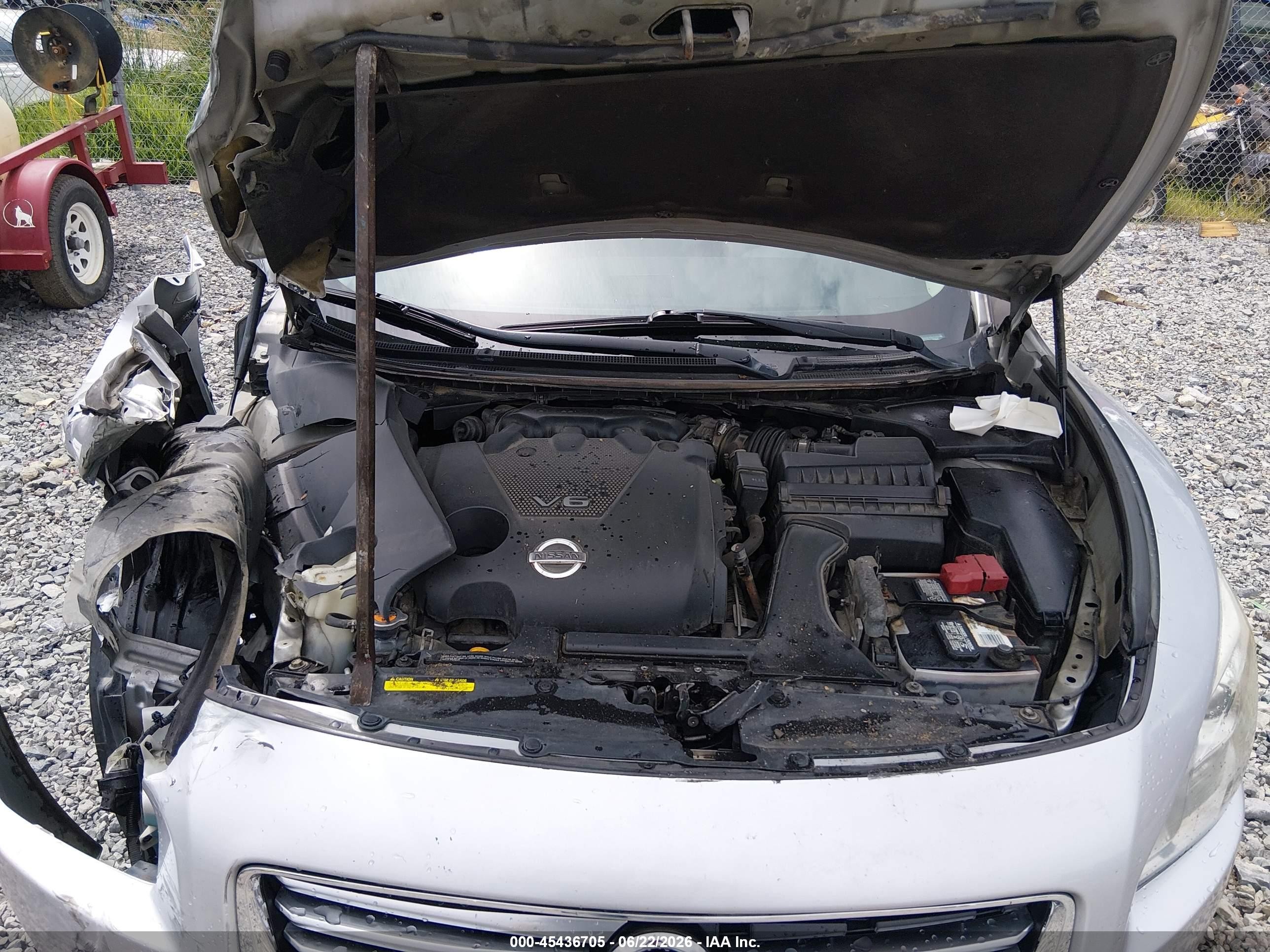 2012 Nissan Maxima 3.5 Sv Silver vin: 1N4AA5AP0CC865635
