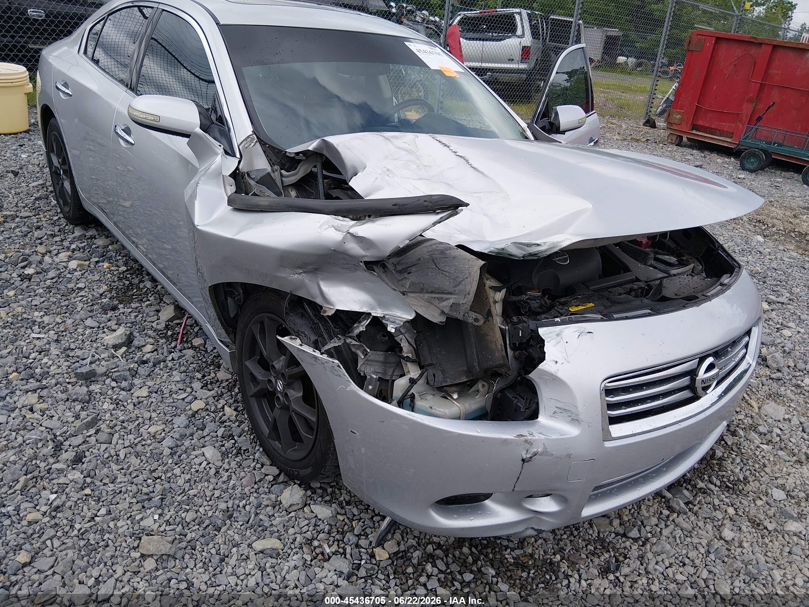 2012 Nissan Maxima 3.5 Sv Silver vin: 1N4AA5AP0CC865635