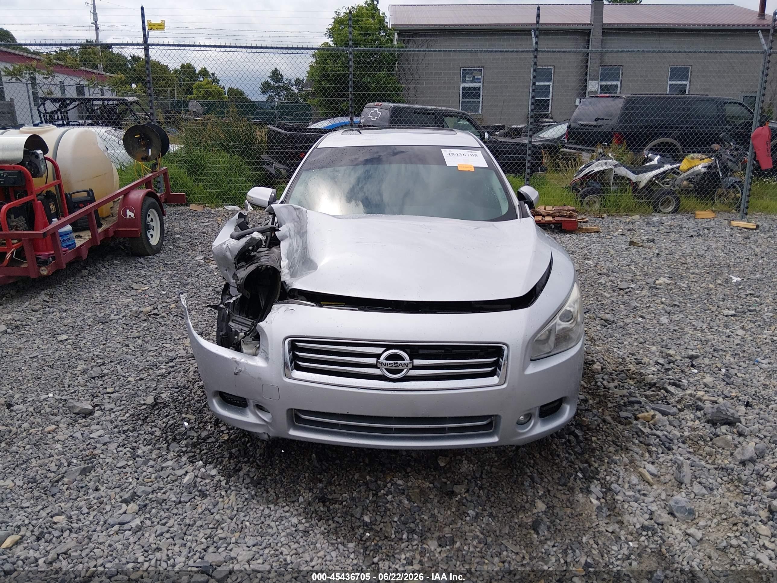 2012 Nissan Maxima 3.5 Sv Silver vin: 1N4AA5AP0CC865635
