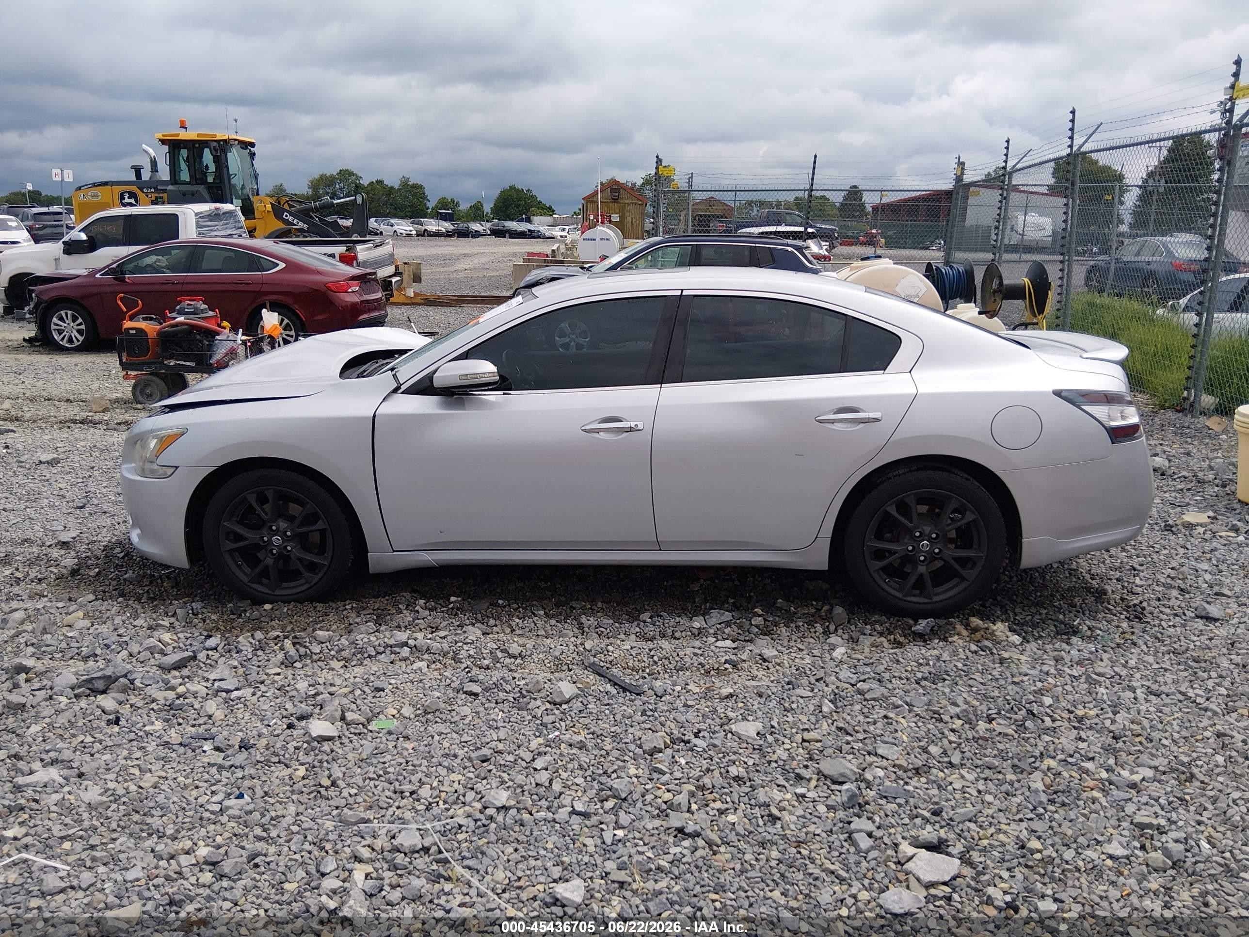 2012 Nissan Maxima 3.5 Sv Silver vin: 1N4AA5AP0CC865635