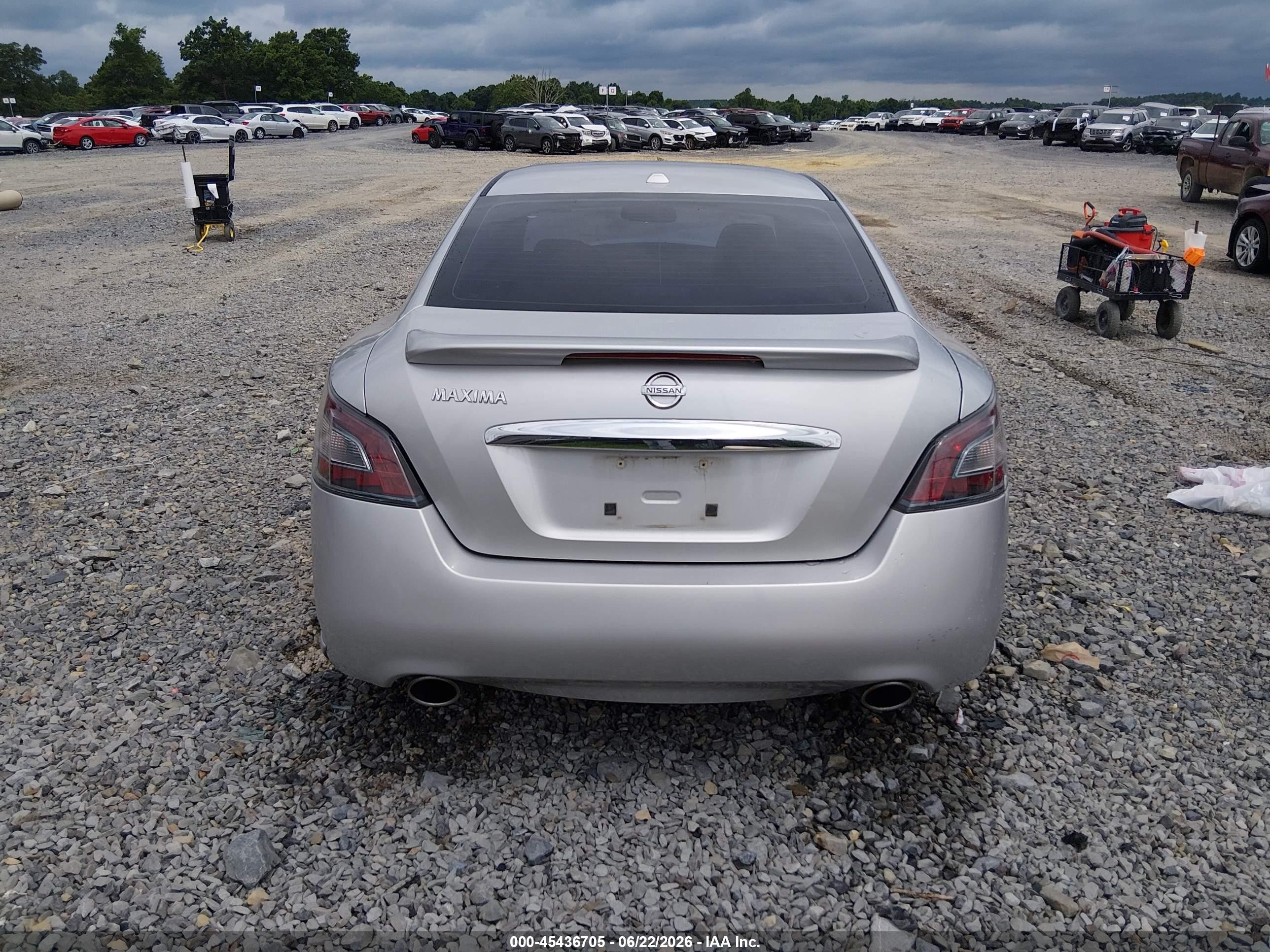 2012 Nissan Maxima 3.5 Sv Silver vin: 1N4AA5AP0CC865635
