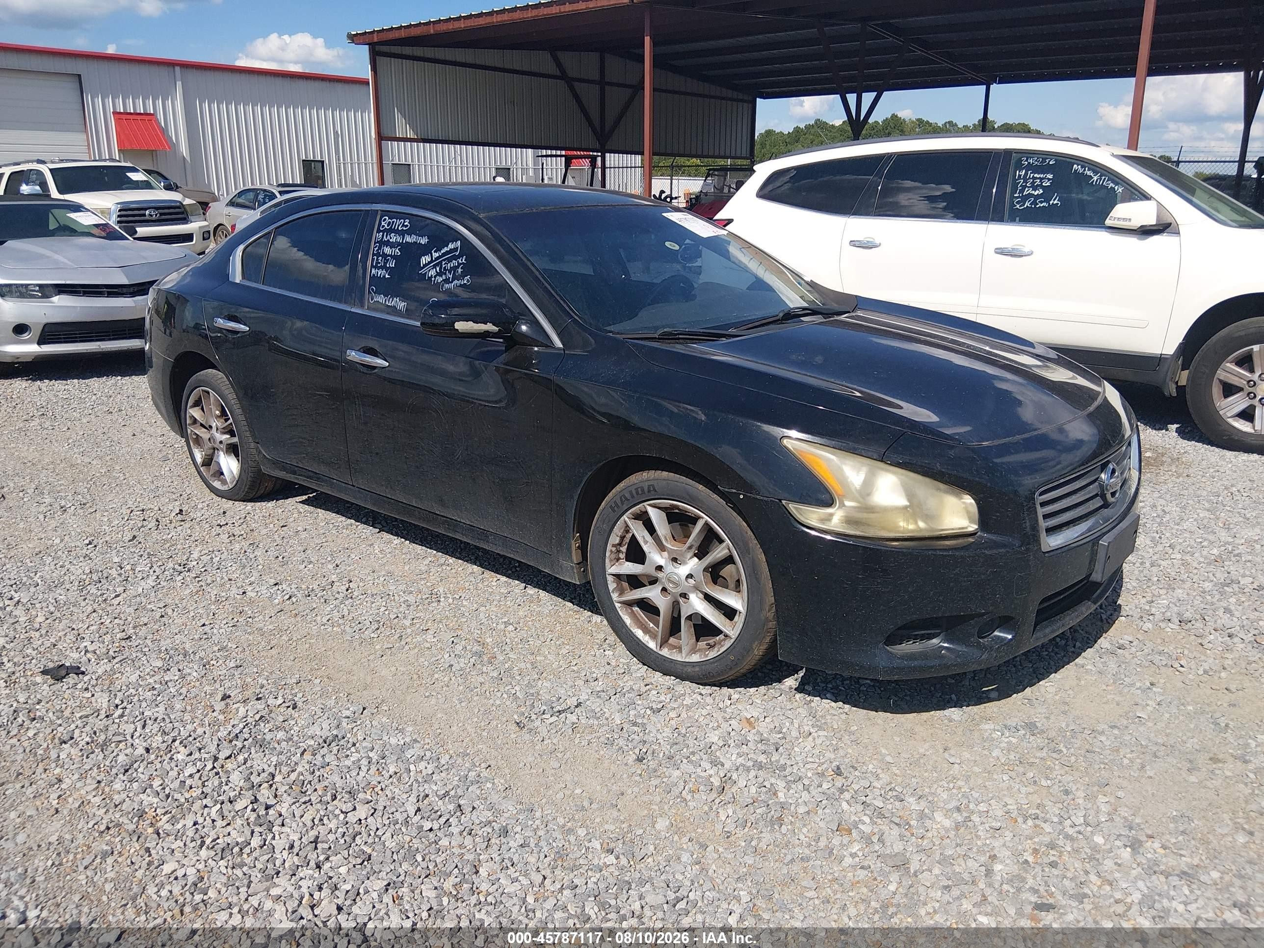 2013 Nissan Maxima 3.5 S Black vin: 1N4AA5AP0DC807123