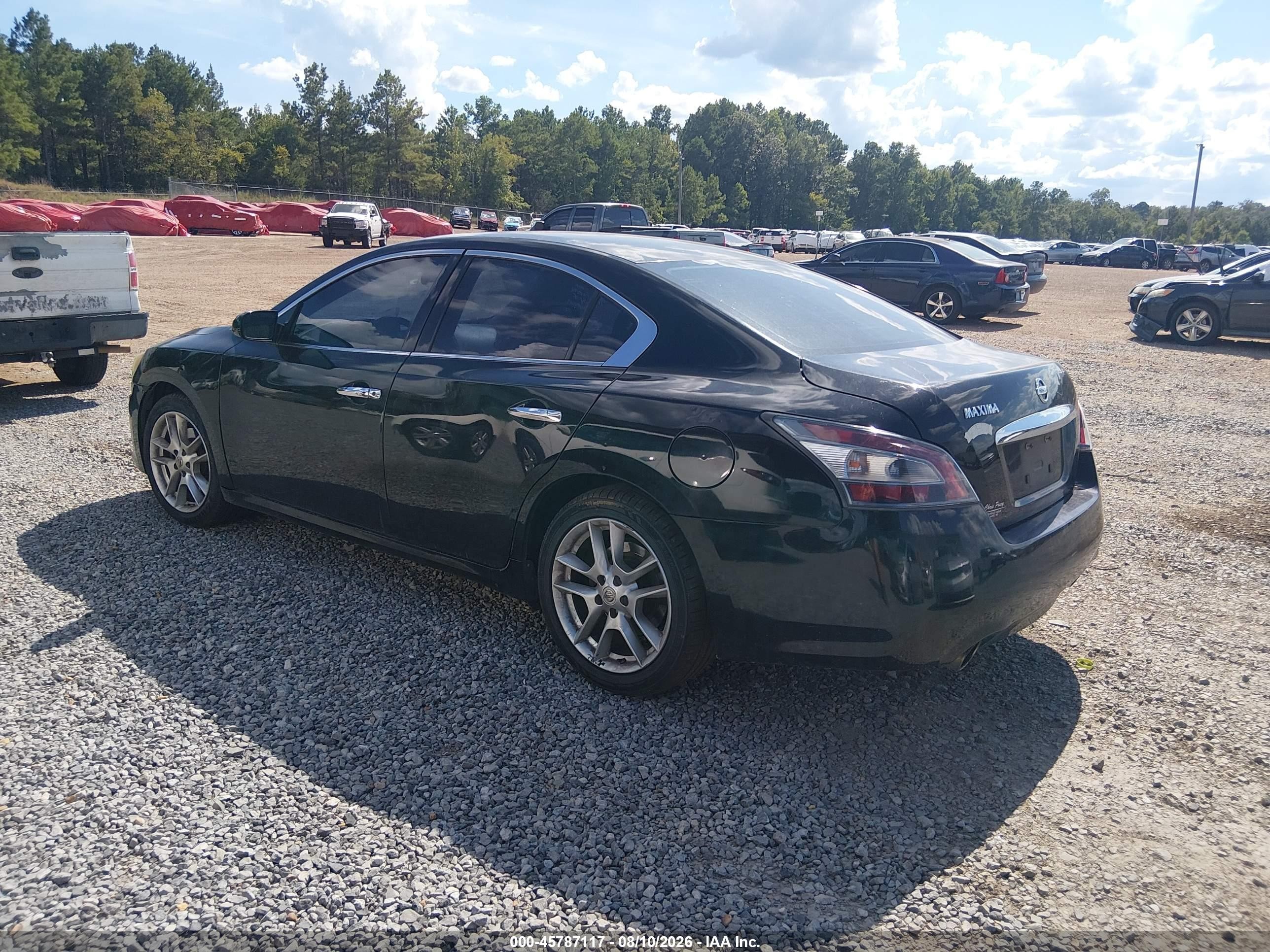 2013 Nissan Maxima 3.5 S Black vin: 1N4AA5AP0DC807123