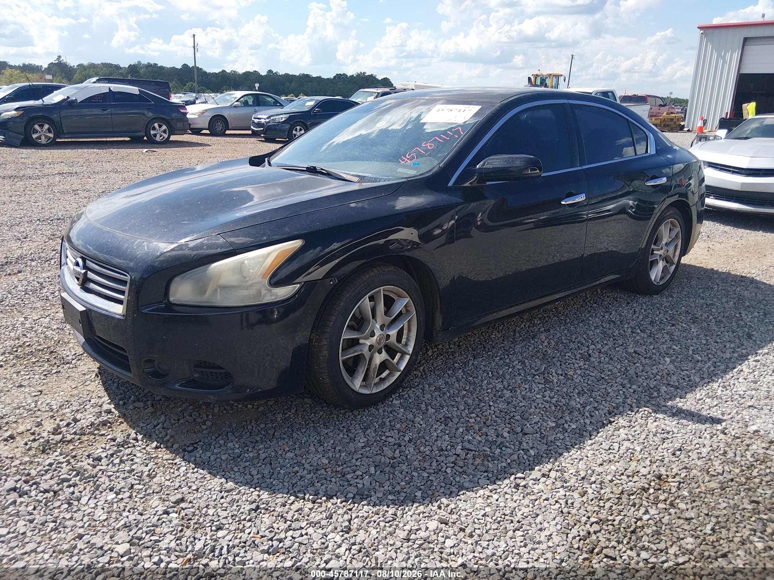 2013 Nissan Maxima 3.5 S Black vin: 1N4AA5AP0DC807123