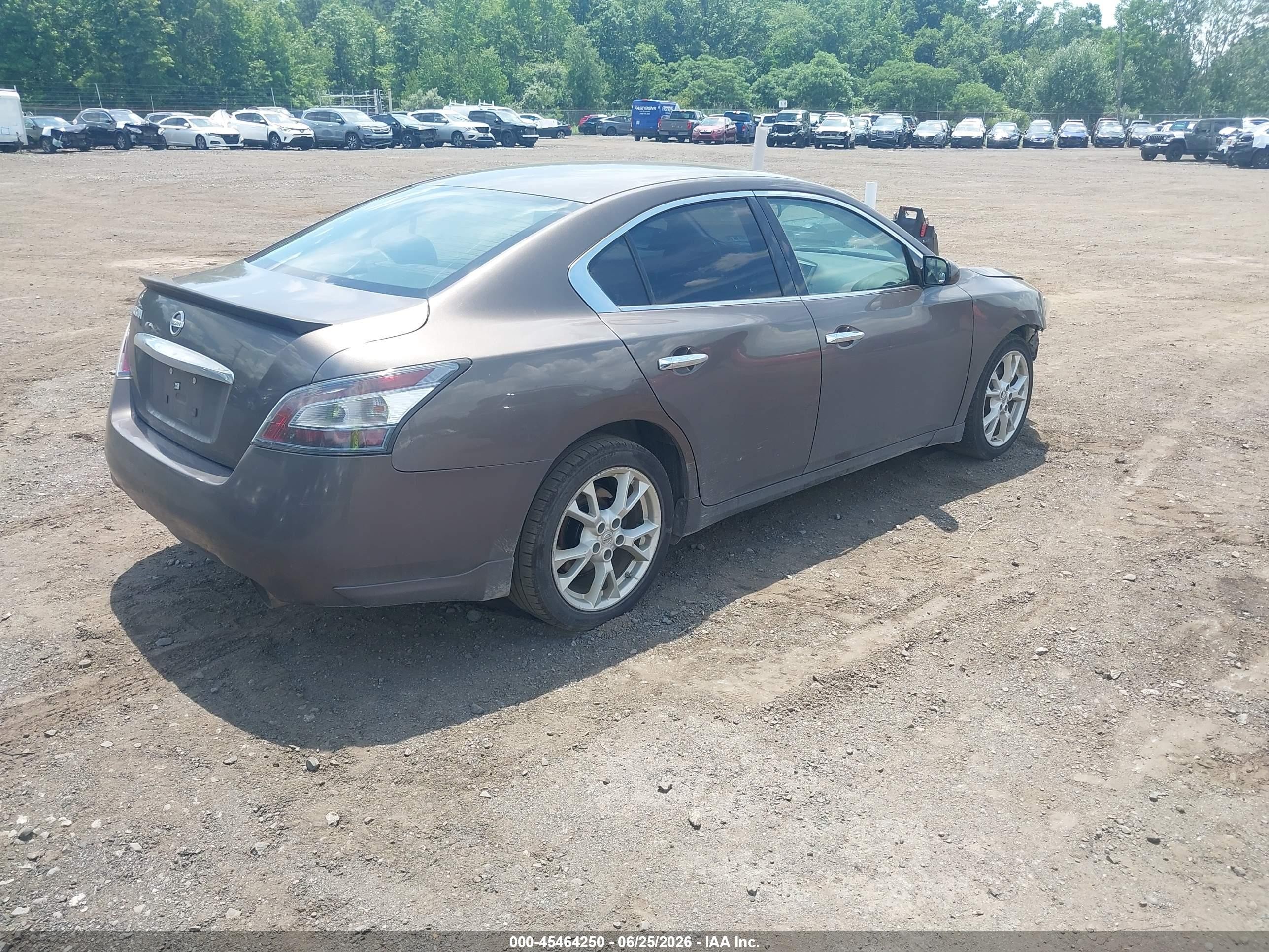 2013 Nissan Maxima 3.5 S Brown vin: 1N4AA5AP0DC810362