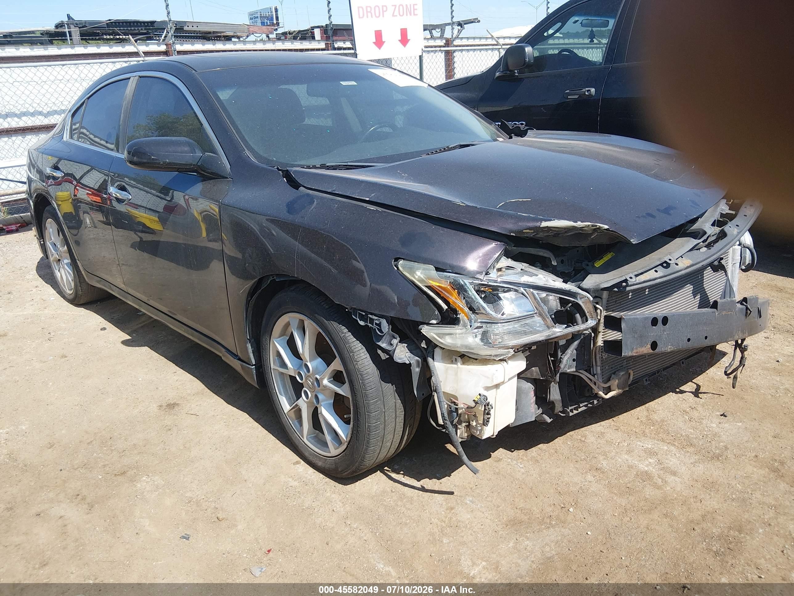 2013 Nissan Maxima 3.5 S Black vin: 1N4AA5AP0DC810927