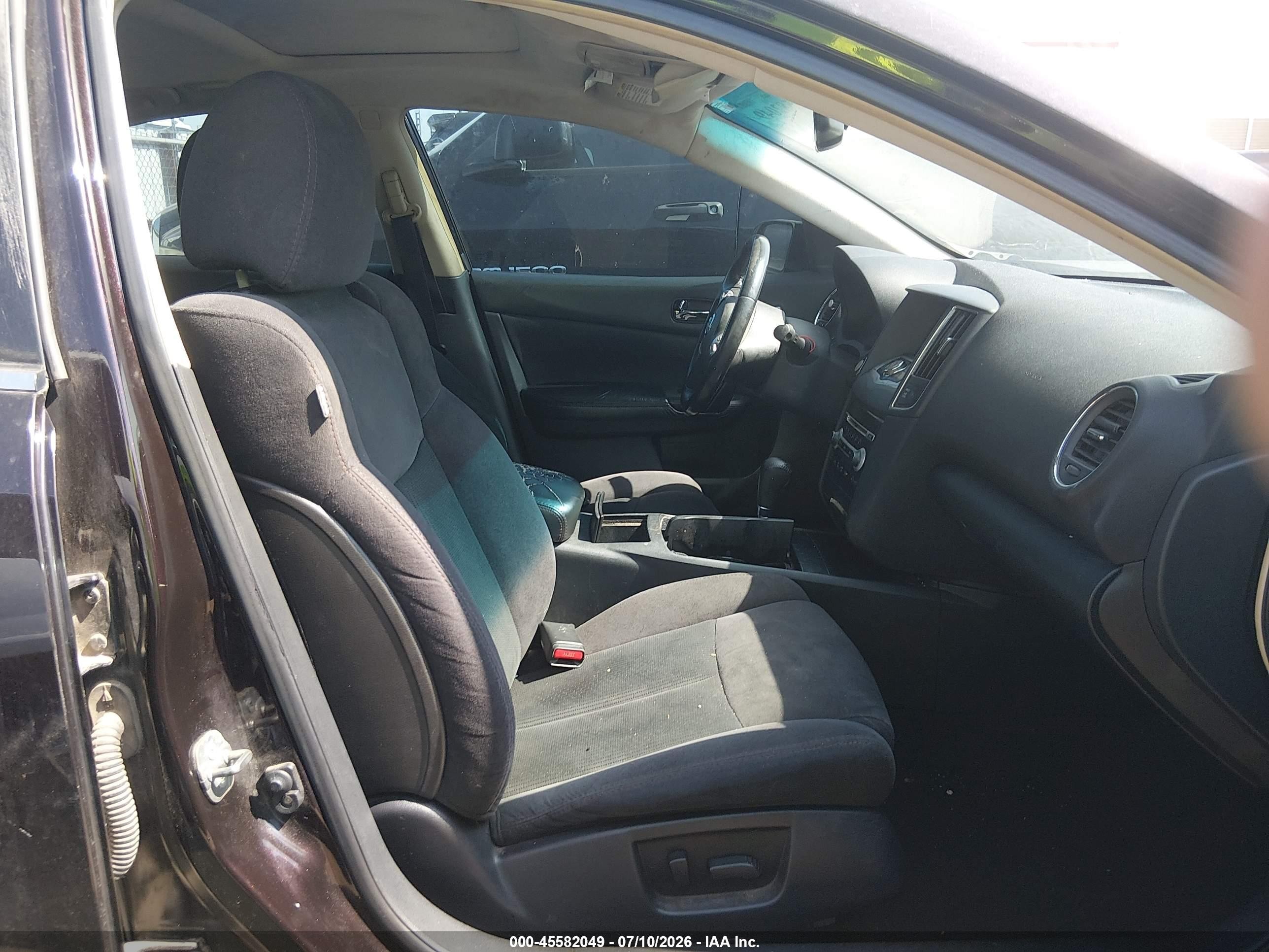 2013 Nissan Maxima 3.5 S Black vin: 1N4AA5AP0DC810927