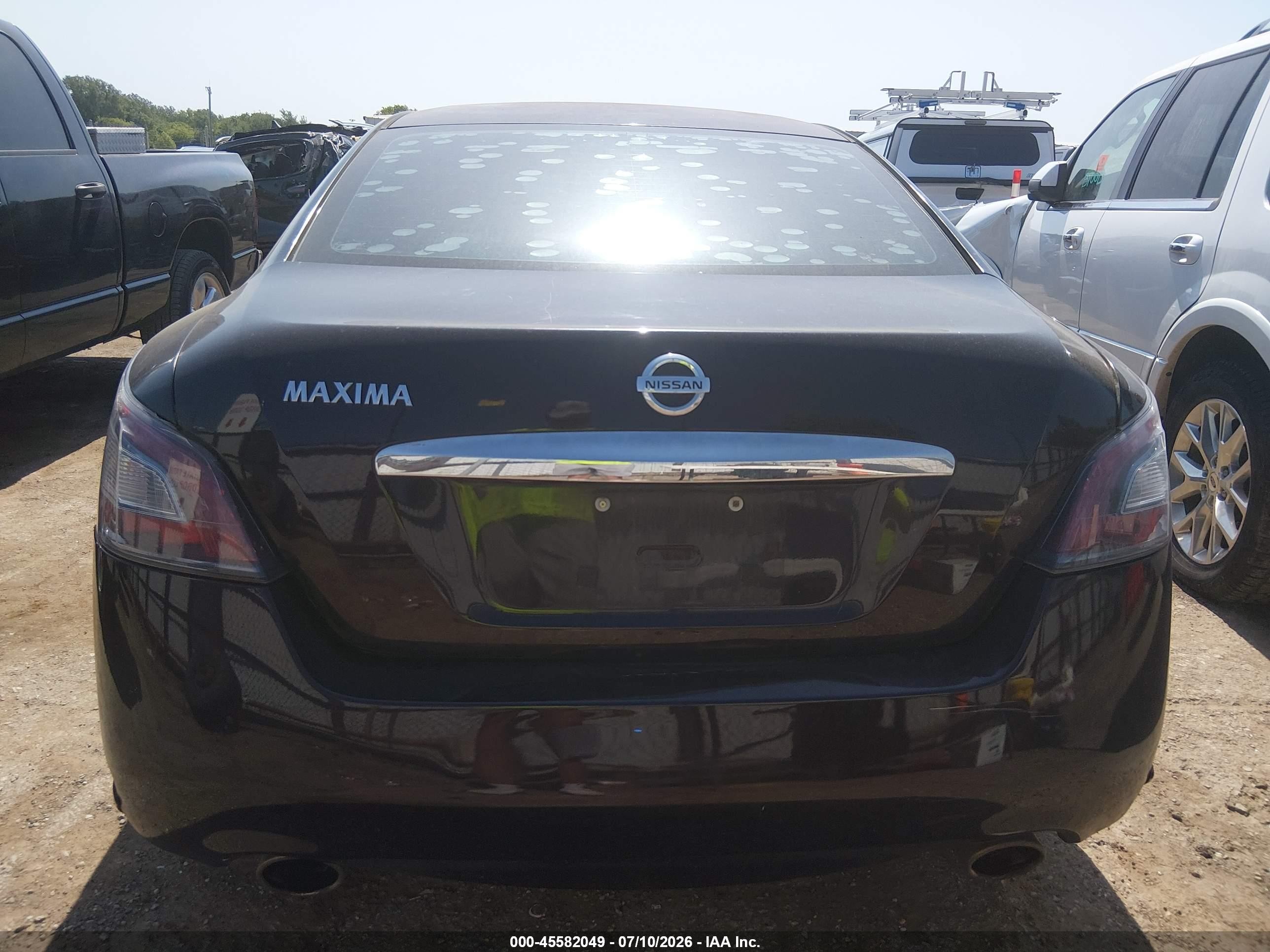2013 Nissan Maxima 3.5 S Black vin: 1N4AA5AP0DC810927