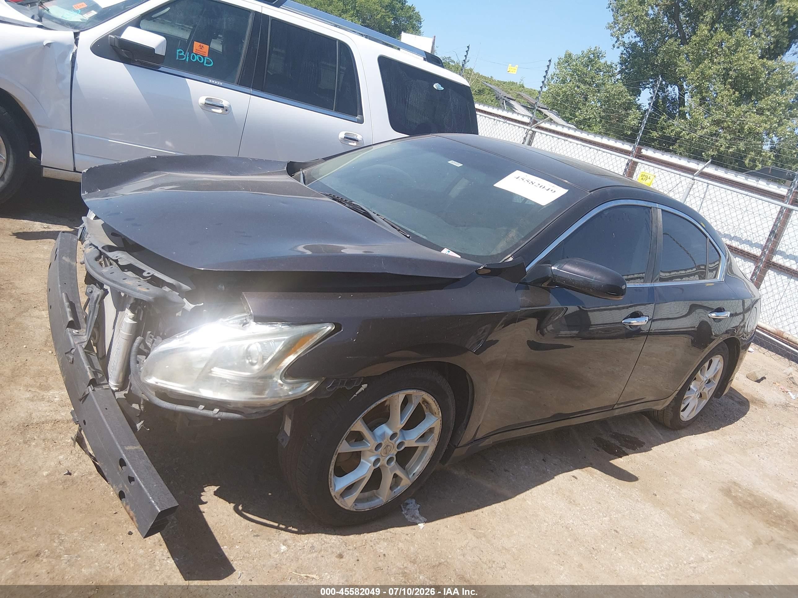 2013 Nissan Maxima 3.5 S Black vin: 1N4AA5AP0DC810927