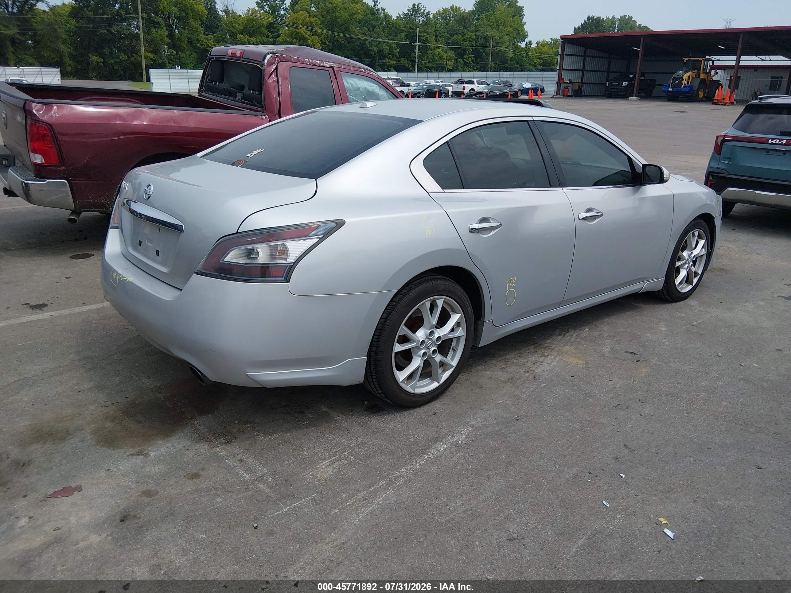 2013 Nissan Maxima 3.5 Sv Gray vin: 1N4AA5AP0DC818039