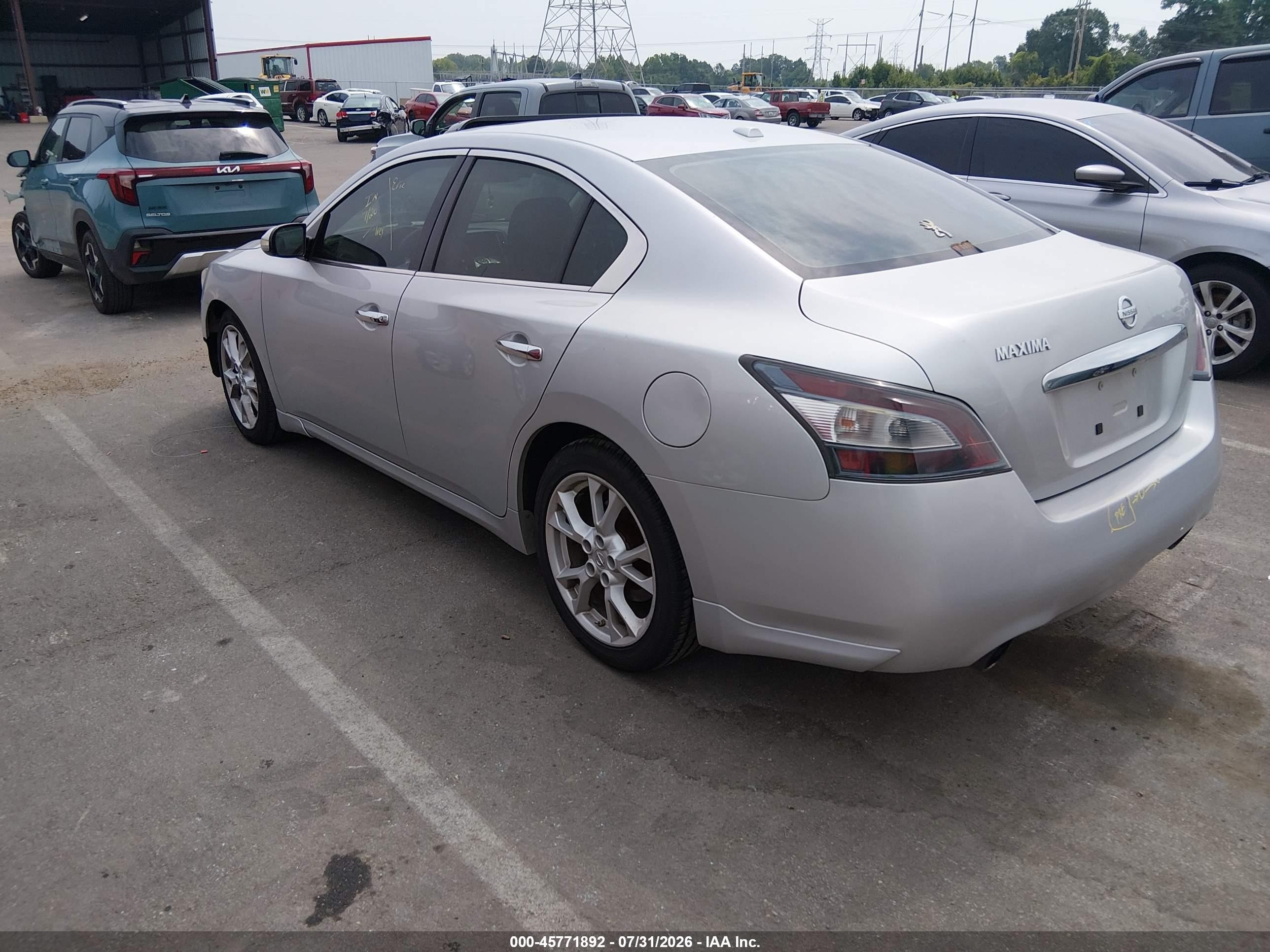 2013 Nissan Maxima 3.5 Sv Gray vin: 1N4AA5AP0DC818039