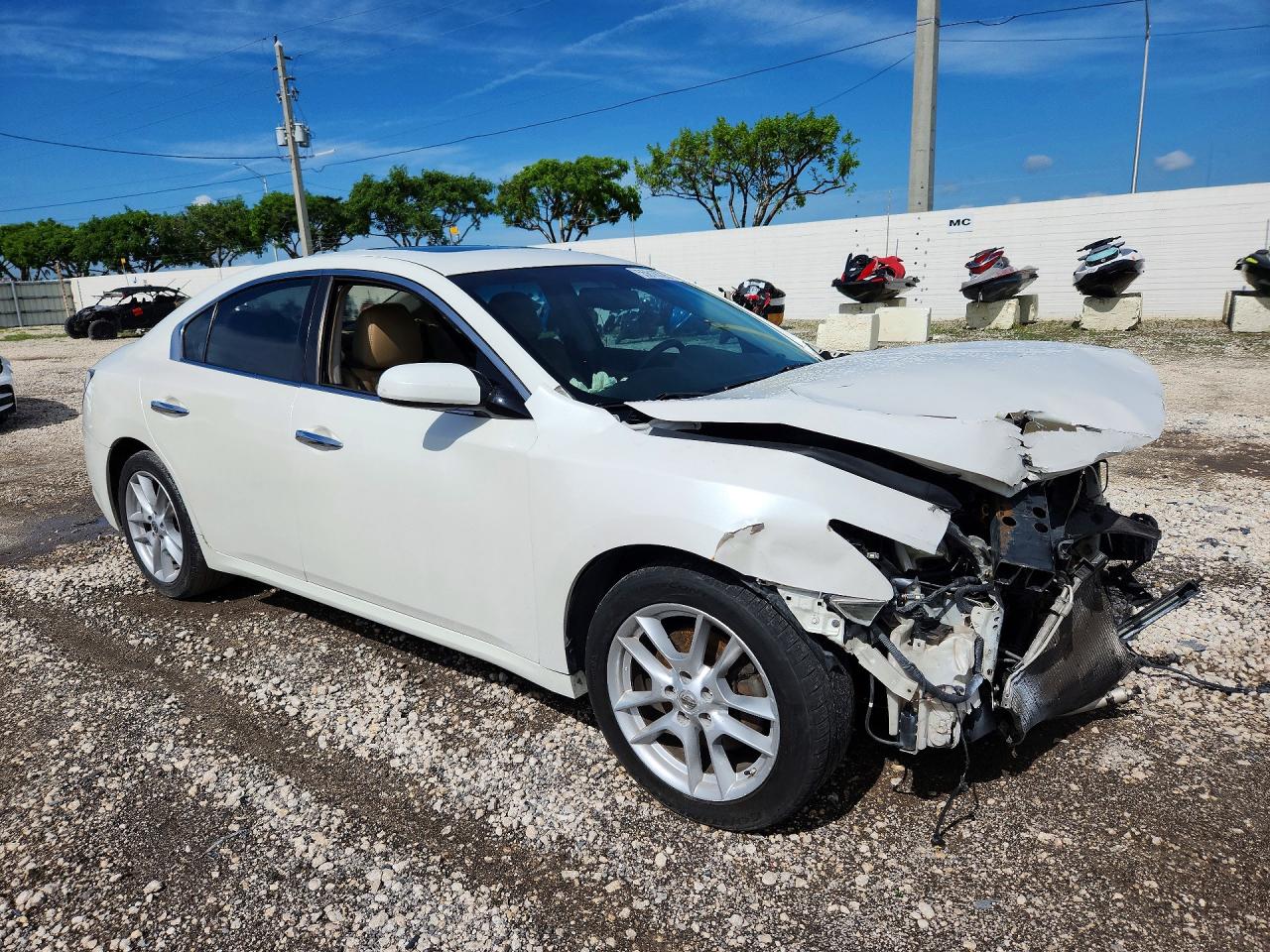 2013 Nissan Maxima 3.5 S Белый vin: 1N4AA5AP0DC833303