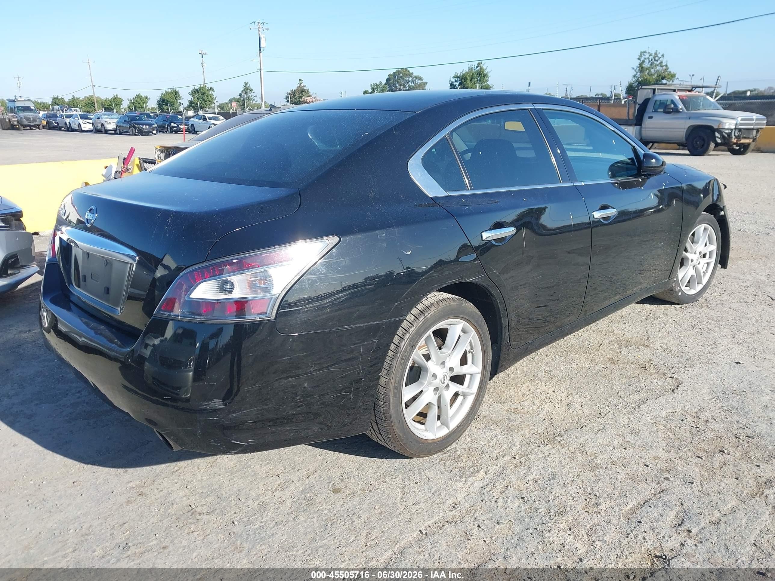2013 Nissan Maxima 3.5 S Black vin: 1N4AA5AP0DC837318