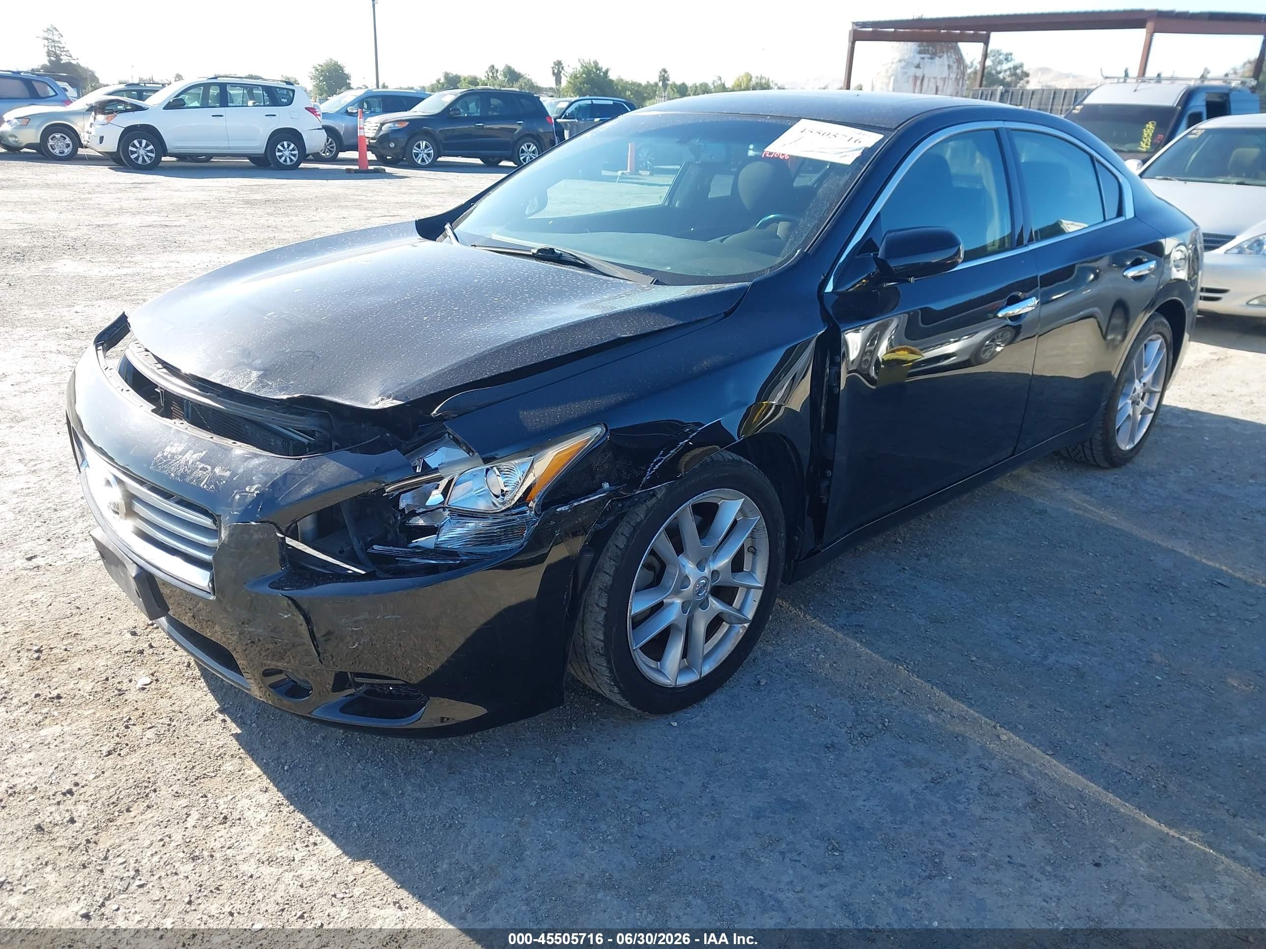 2013 Nissan Maxima 3.5 S Black vin: 1N4AA5AP0DC837318