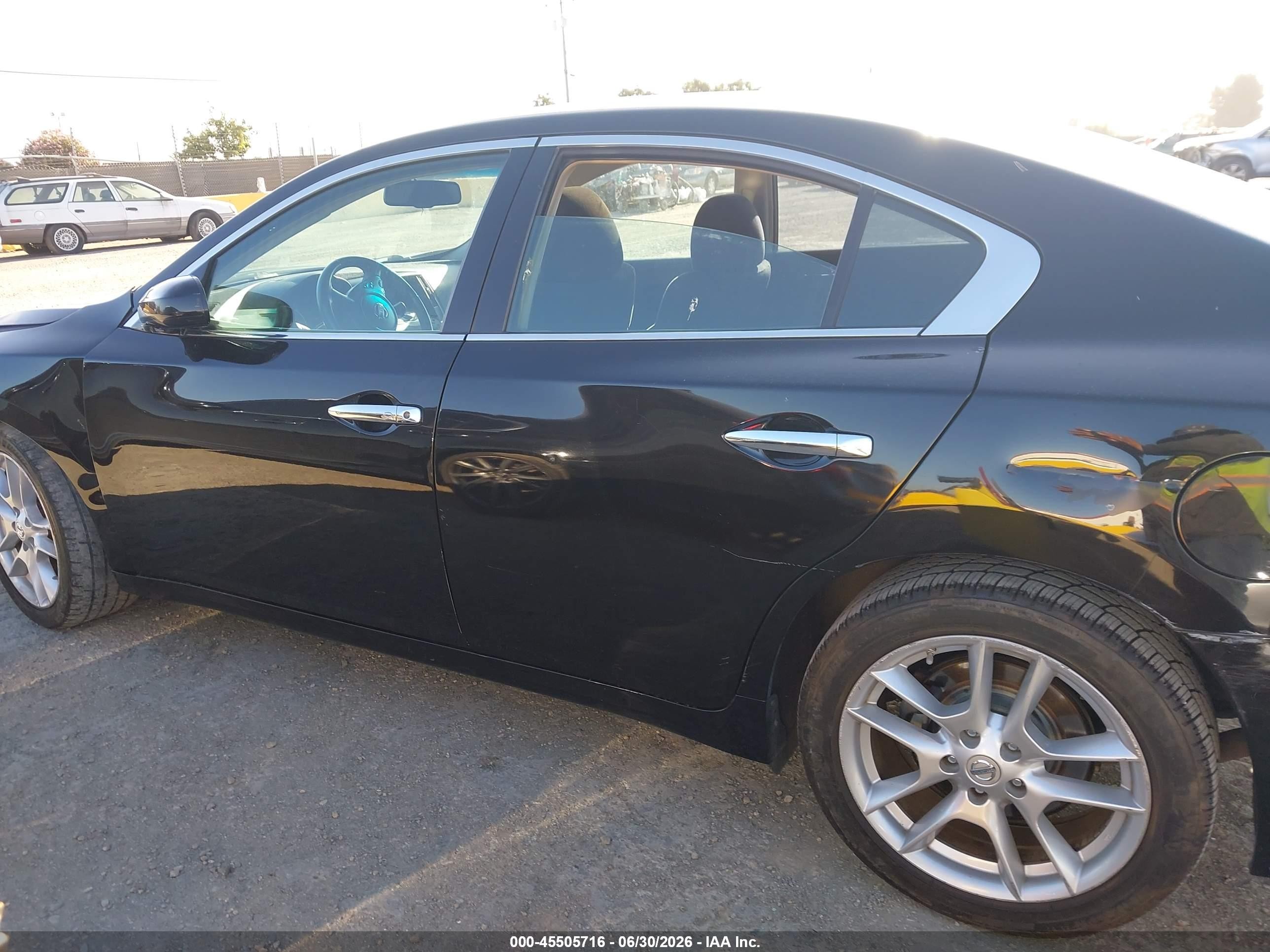 2013 Nissan Maxima 3.5 S Black vin: 1N4AA5AP0DC837318